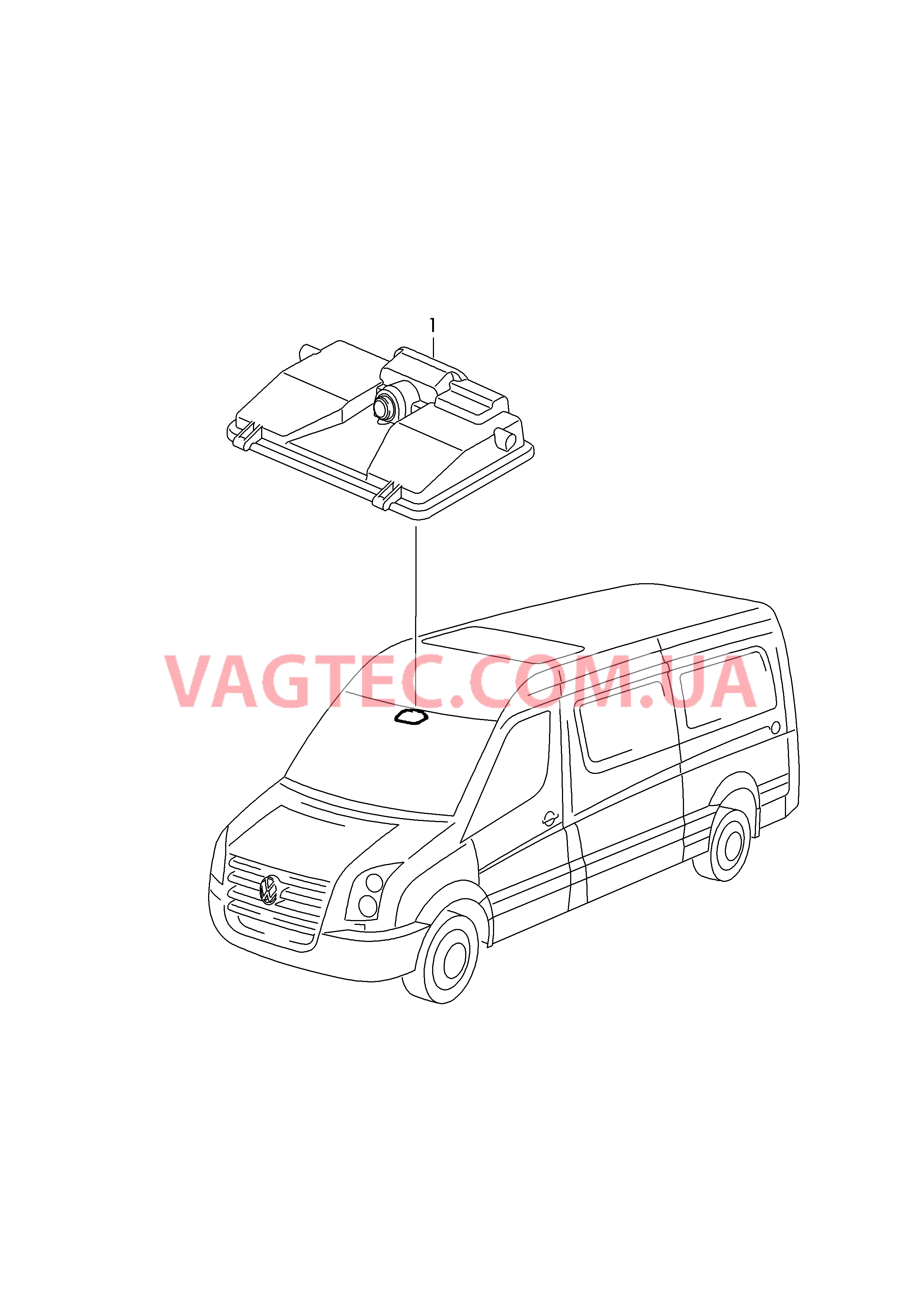 Блок управления ассистента движения по полосе с камерой  для VOLKSWAGEN Crafter 2016