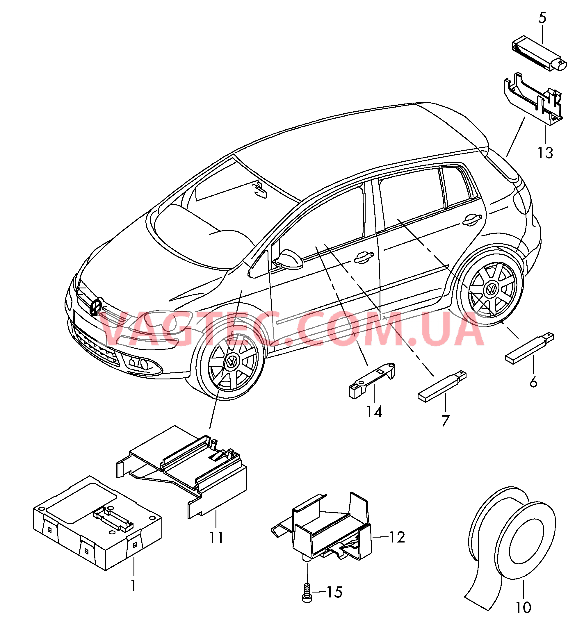 Cписок стартеров для а/м без режима Cтарт-стоп .  для VOLKSWAGEN Golf.Plus 2010