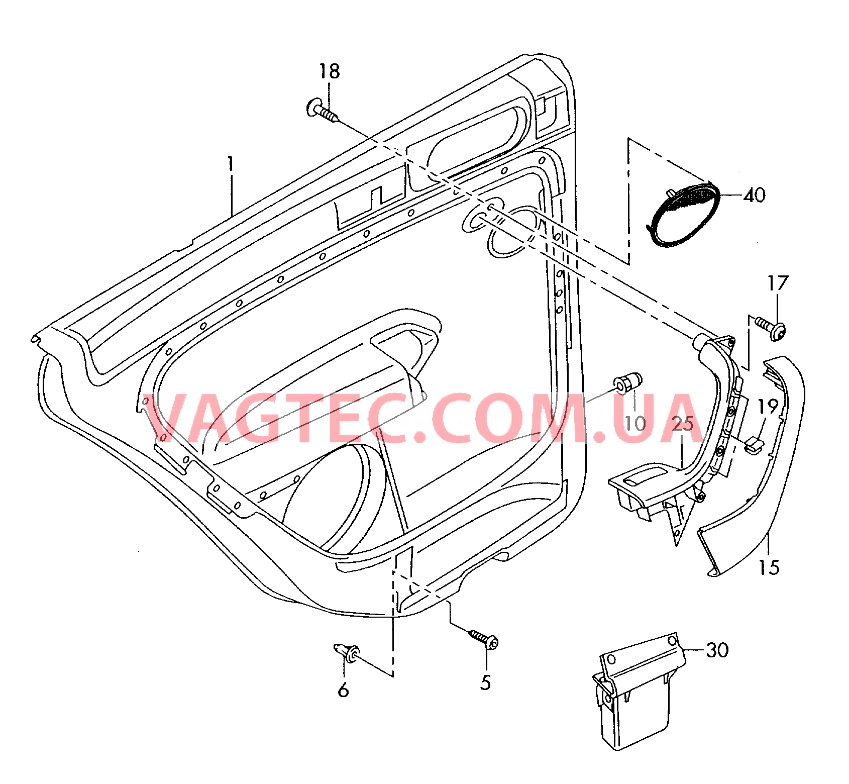 Обивка двери Ручка двери Накладка на громкоговоритель  для VOLKSWAGEN Golf.Plus 2009-1