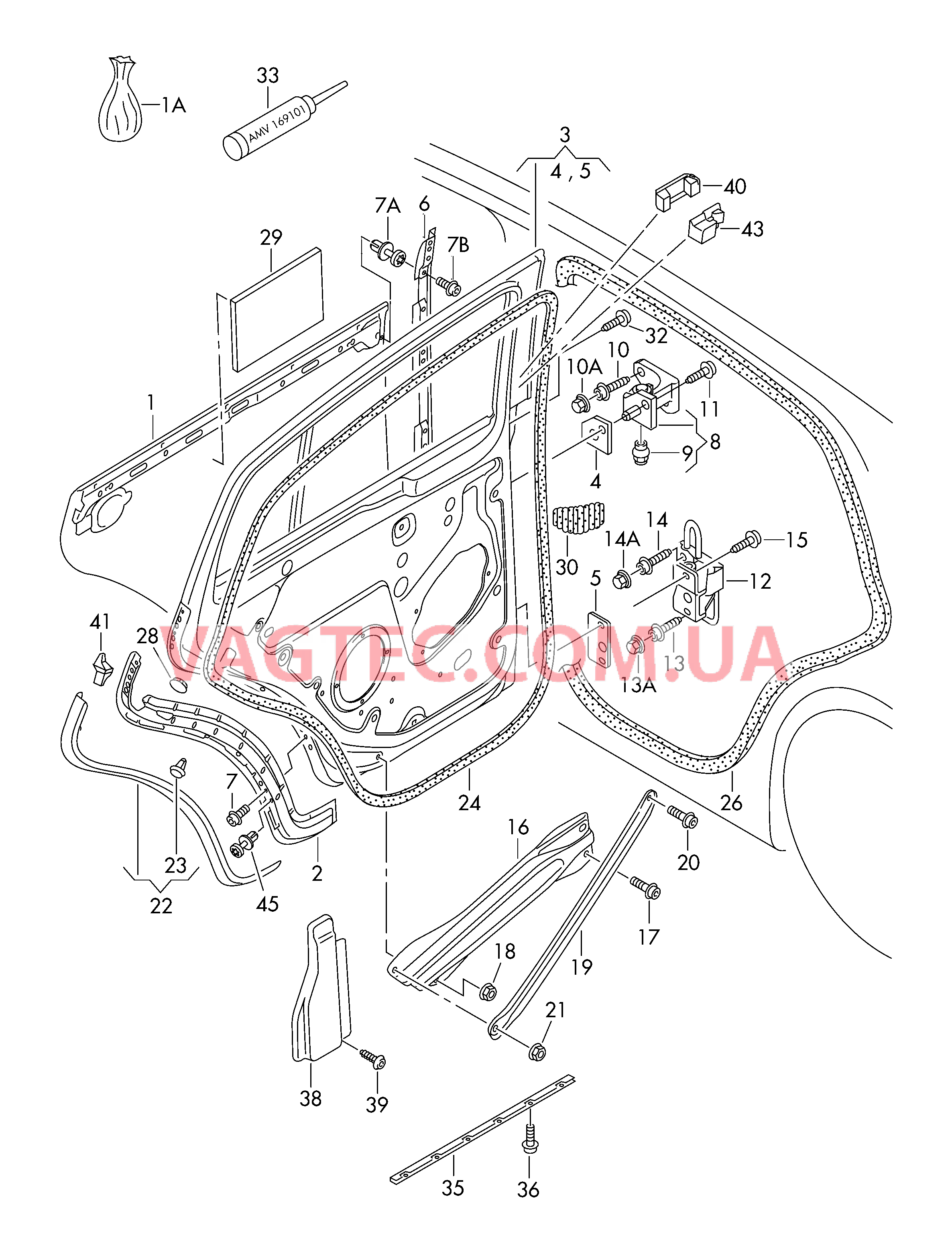 Двери Петля двери Фиксатор двери Уплотнитель двери  для VOLKSWAGEN Golf.Plus 2009-1