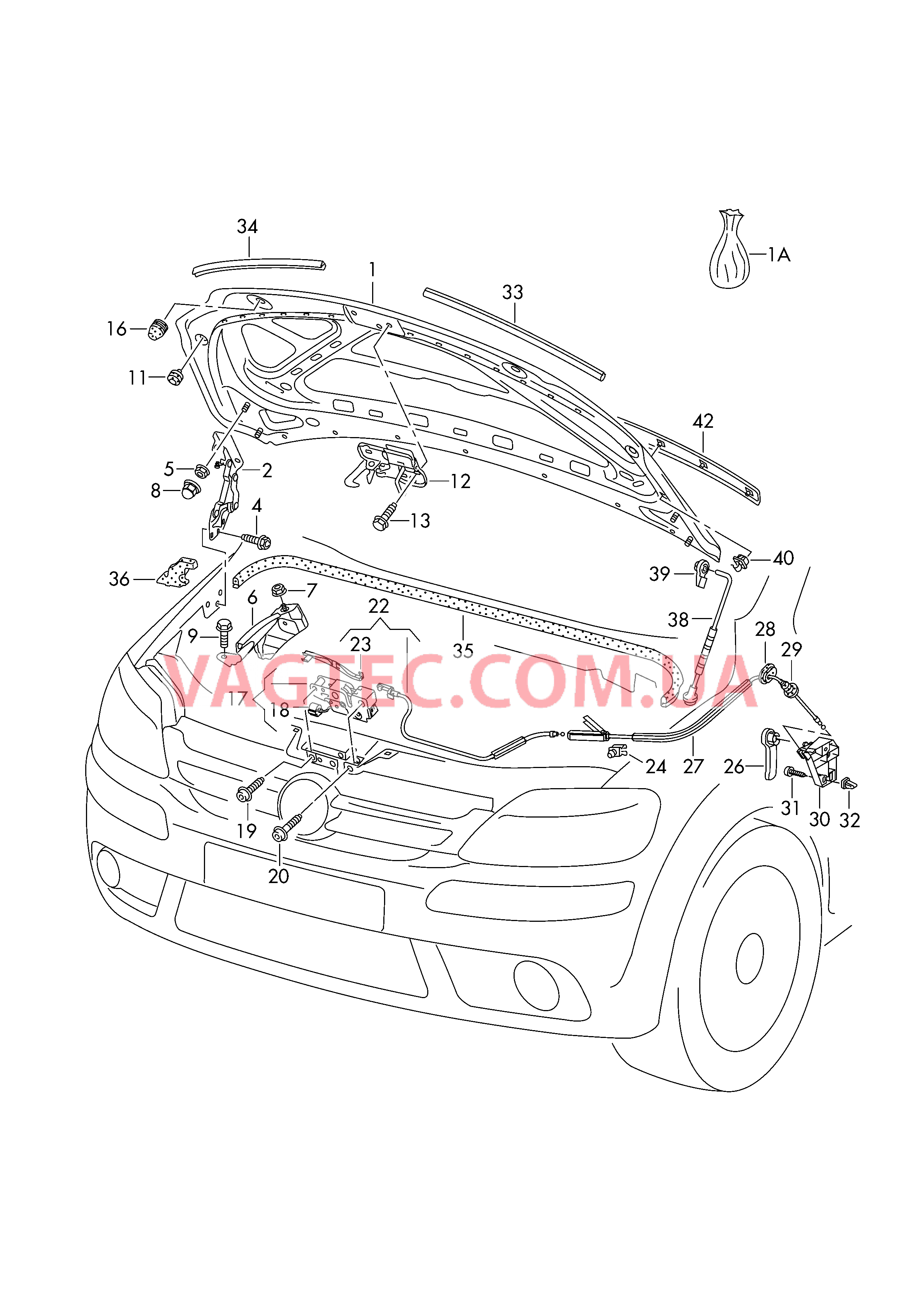 Крышка  для VOLKSWAGEN Golf.Plus 2006