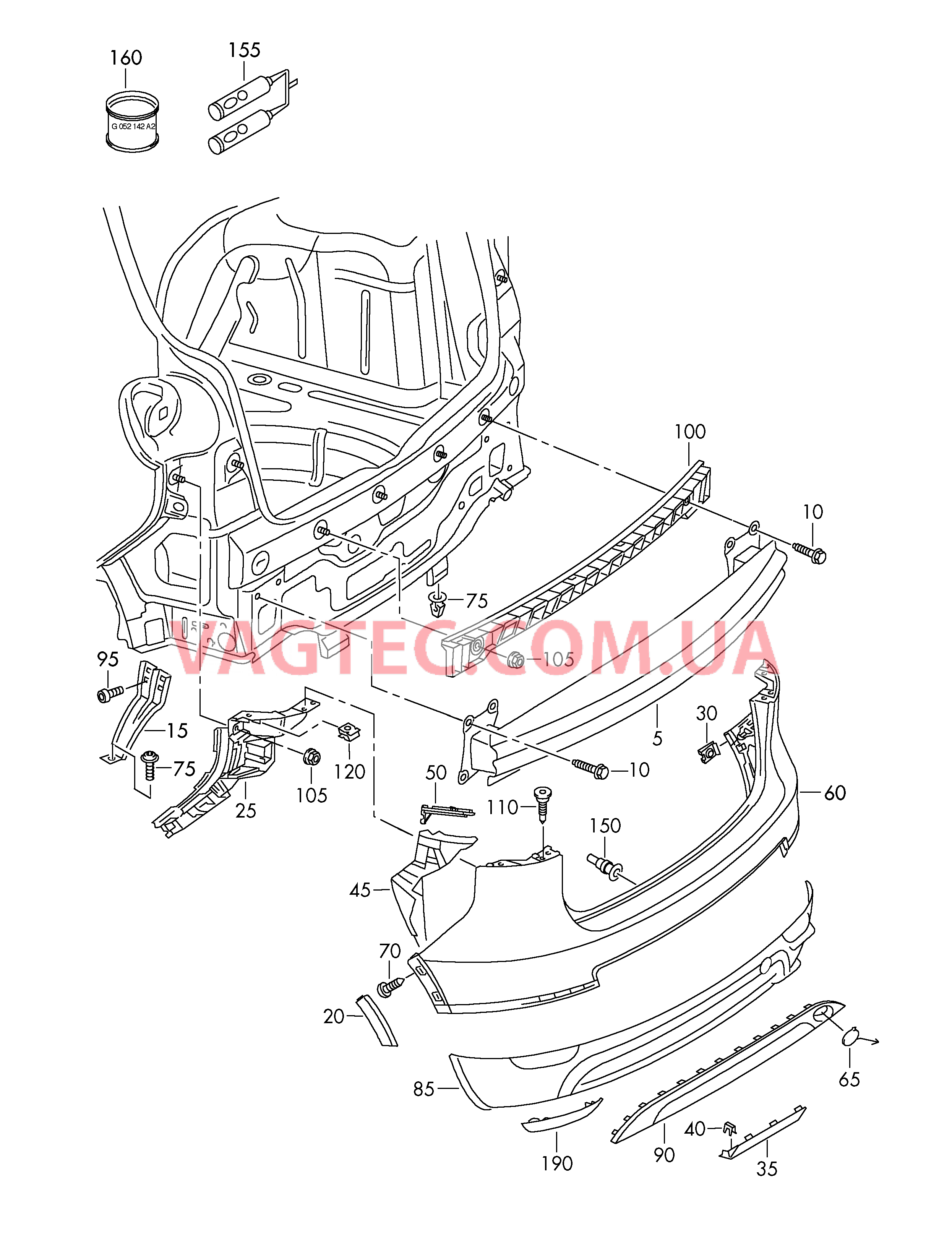 Бампер  для VOLKSWAGEN Golf.Plus 2010