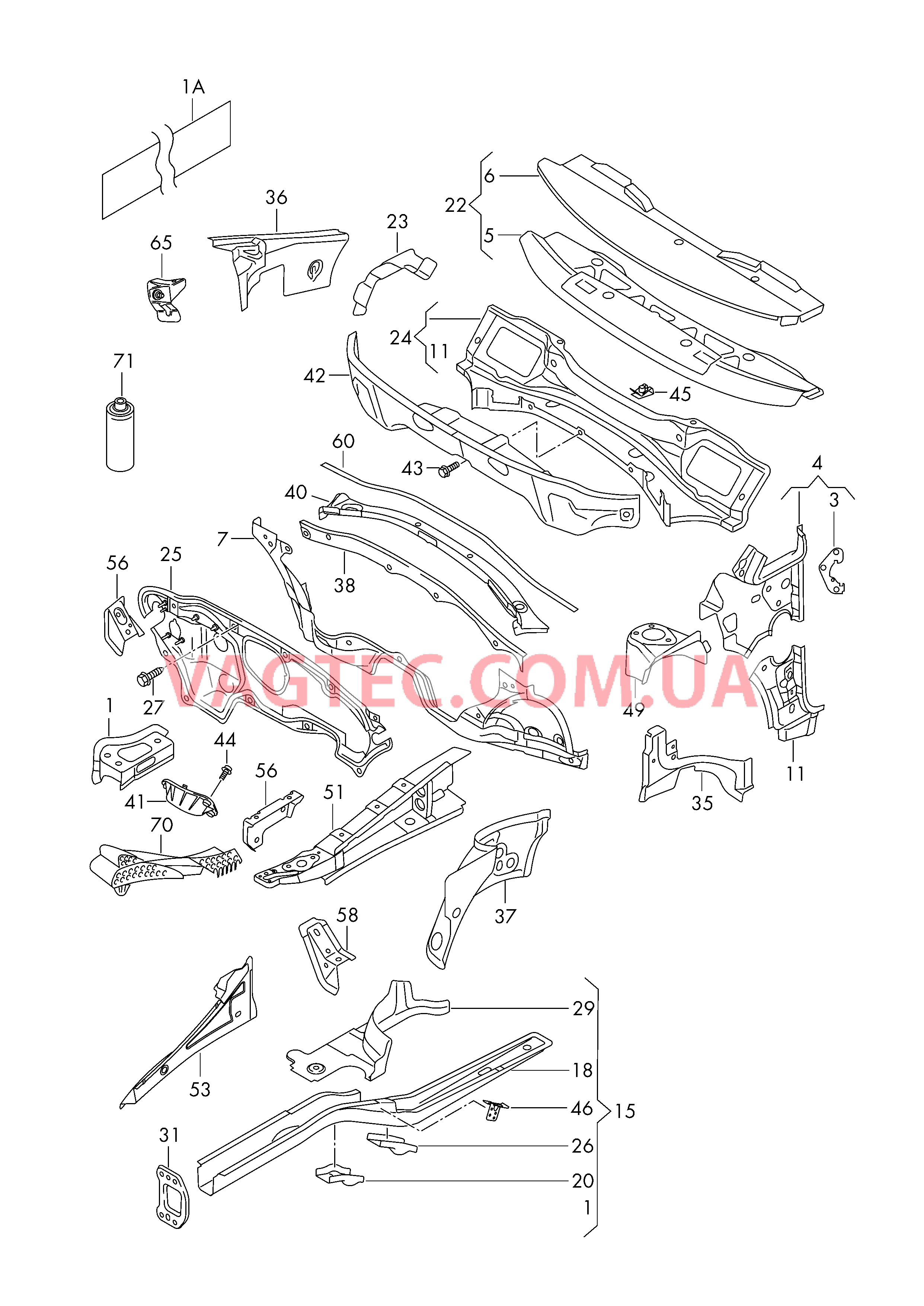 Лонжерон Арка колеса  для VOLKSWAGEN Golf.Plus 2005