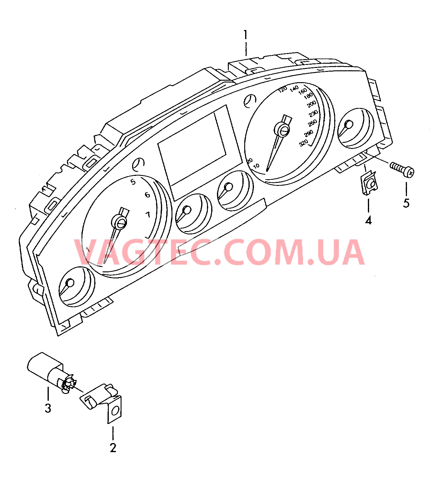 Комбинация приборов Датчик наружной температуры   F 3D-4-008 947>> 3D-5-001 797 для VOLKSWAGEN Phaeton 2005