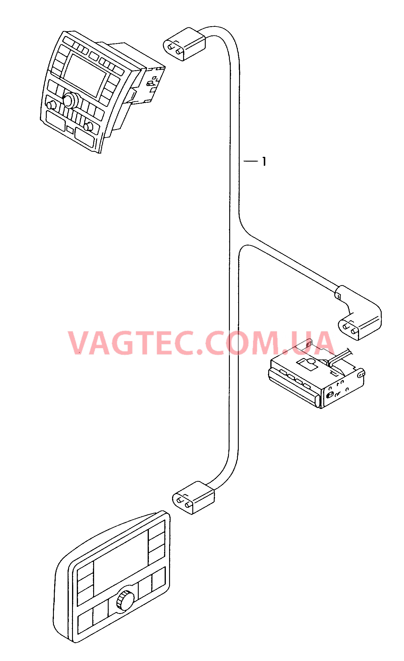 Оптоволоконный кабель  для VOLKSWAGEN Phaeton 2016