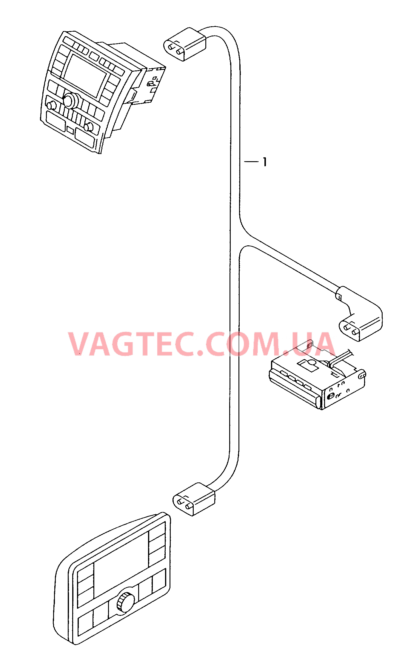 Оптоволоконный кабель  для VOLKSWAGEN Phaeton 2009-1