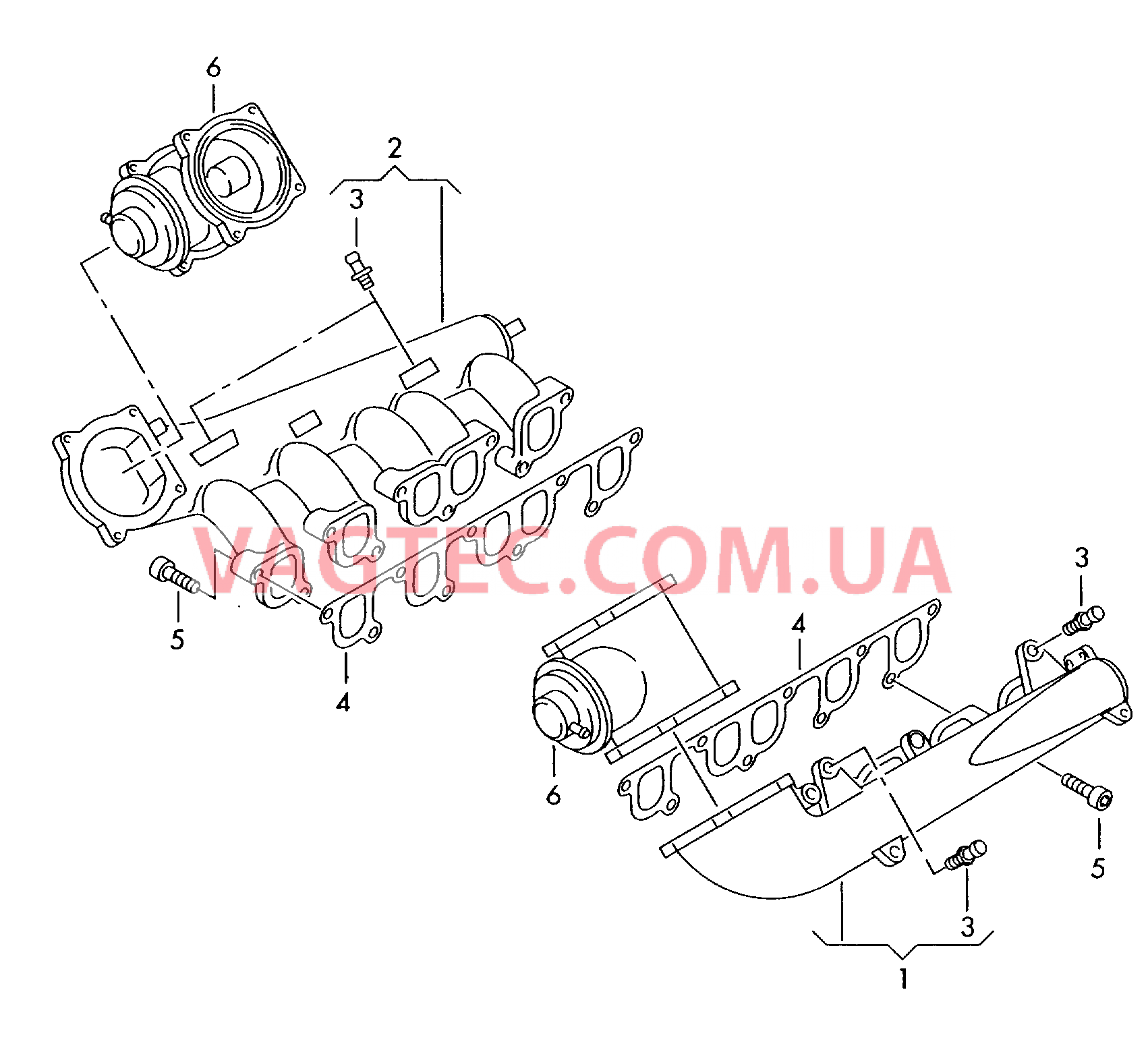 Патрубок впускного тракта  для VOLKSWAGEN Phaeton 2004