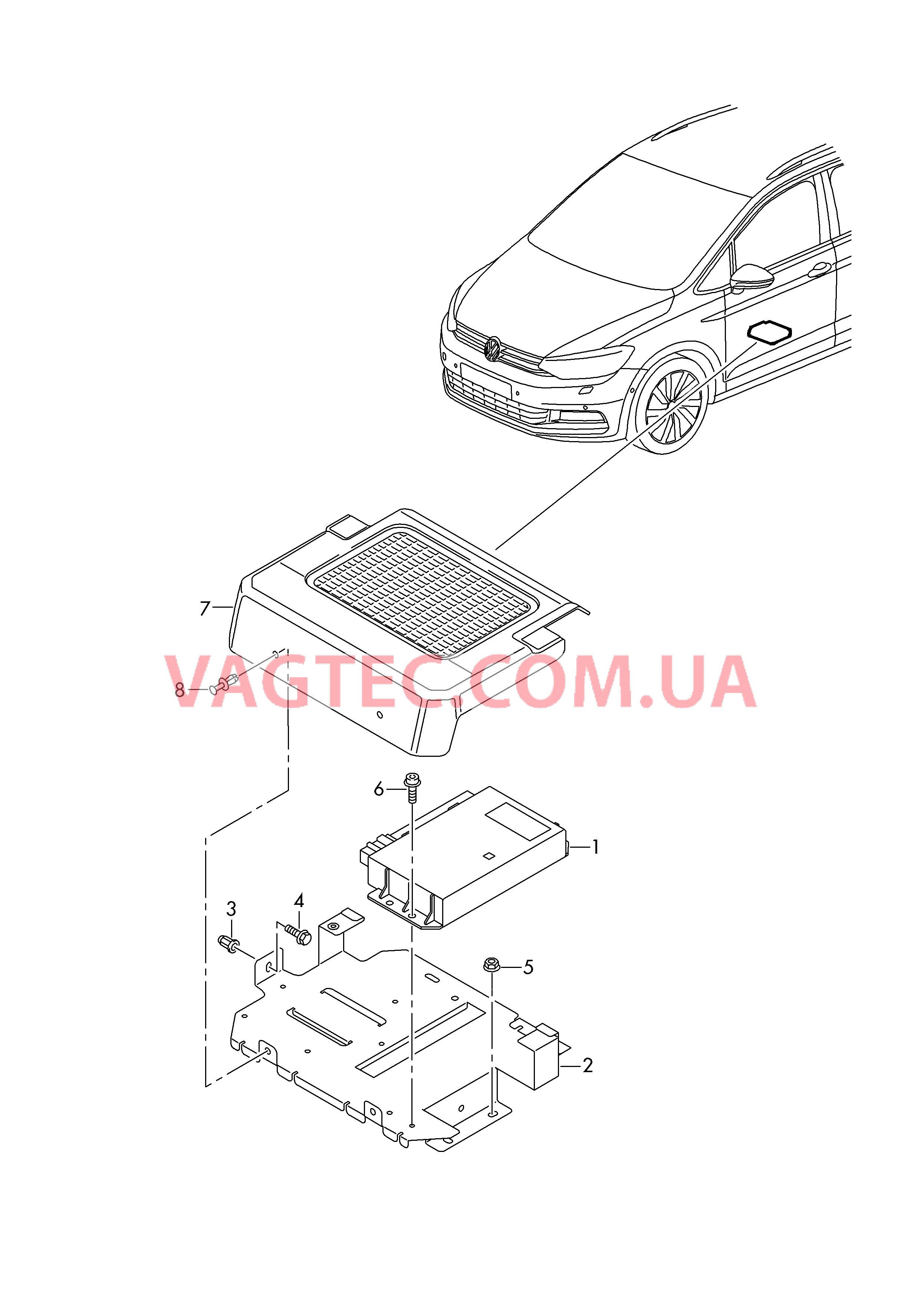 Блок управления для спец.а/м для а/м в спец.комплектации  для VOLKSWAGEN Touran 2019