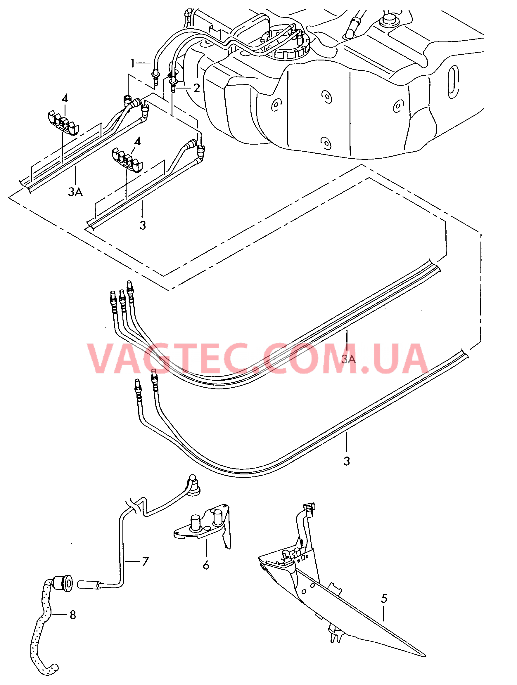 Топливопровод  для VOLKSWAGEN Touran 2005