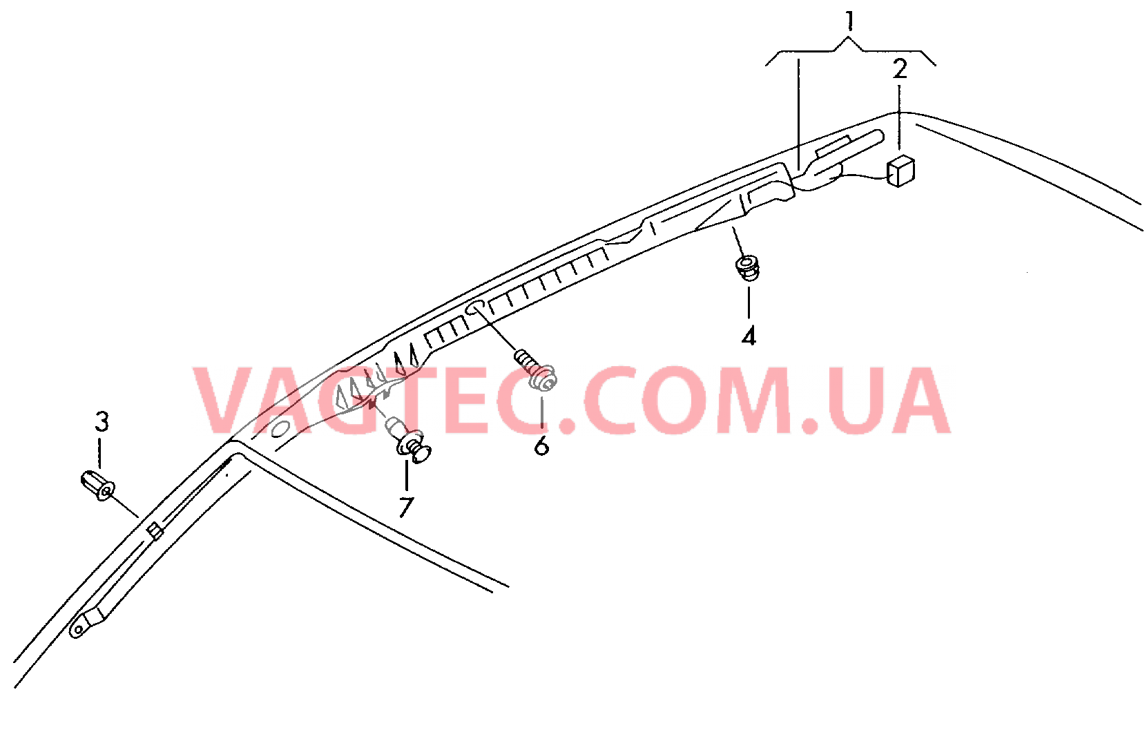 Модуль подушки без. для головы  для VOLKSWAGEN Touran 2003