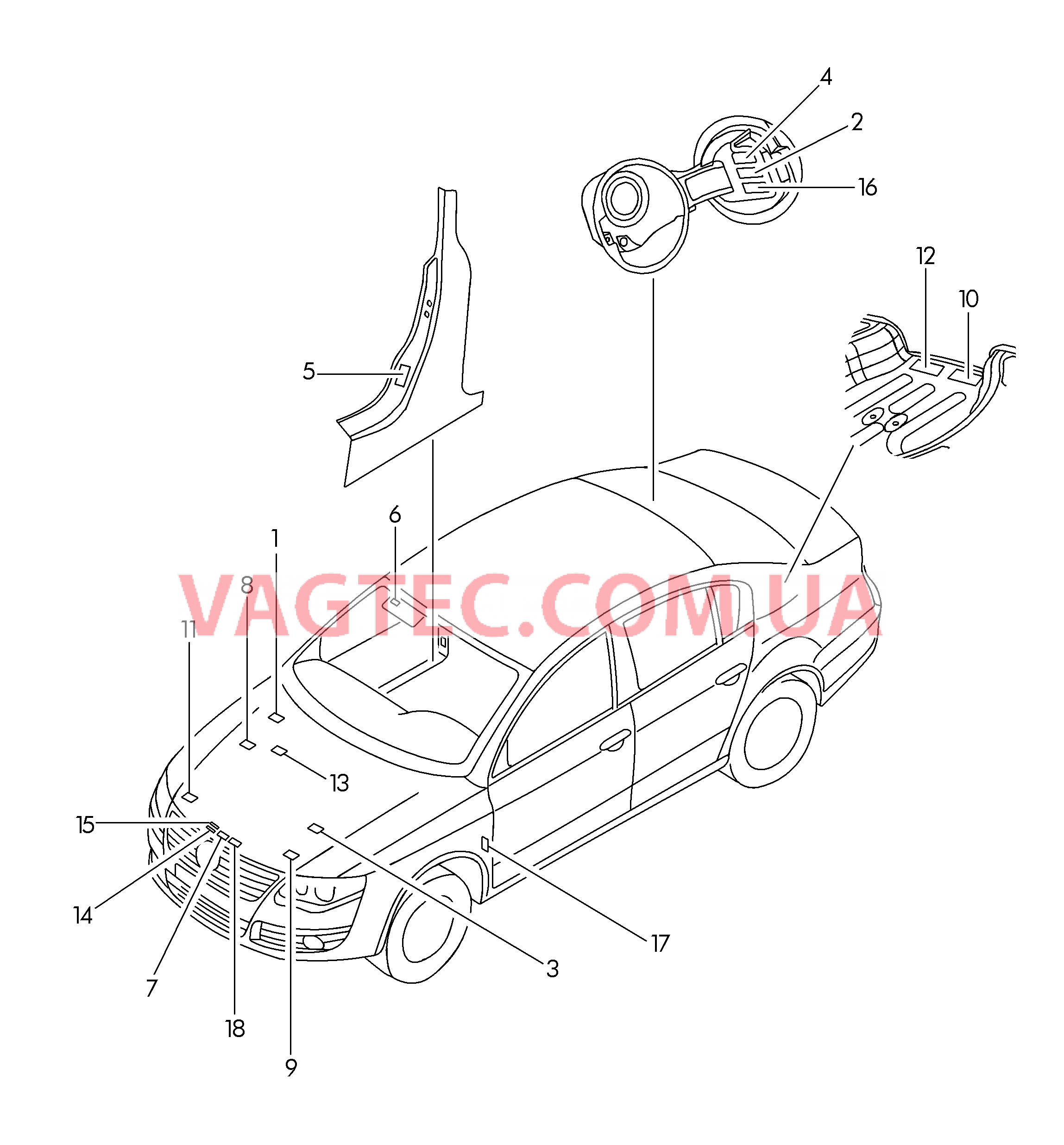  VW JETTA Таблички  для VOLKSWAGEN Jetta 2006-1