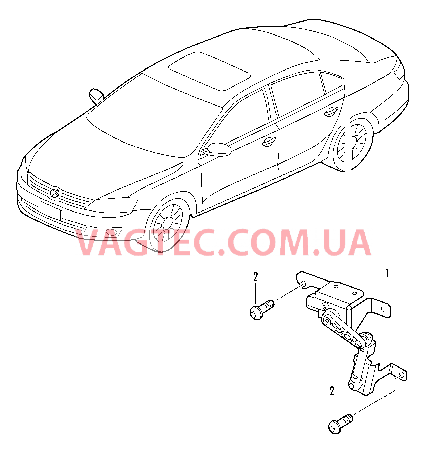 Датчик корректора фар  для VOLKSWAGEN Jetta 2013-1