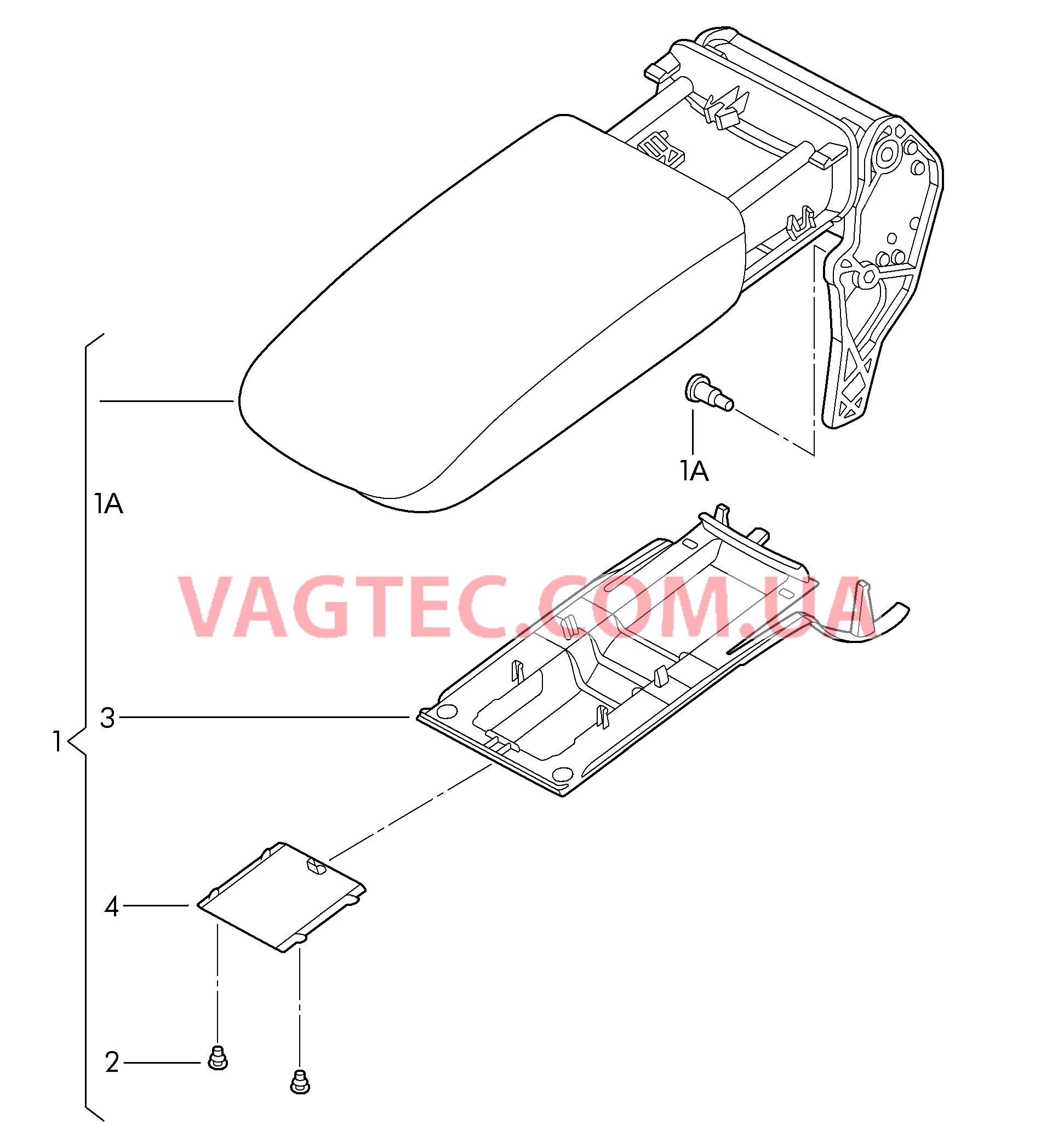 Подлокотник  D - 01.07.2012>> для VOLKSWAGEN Jetta 2013-1