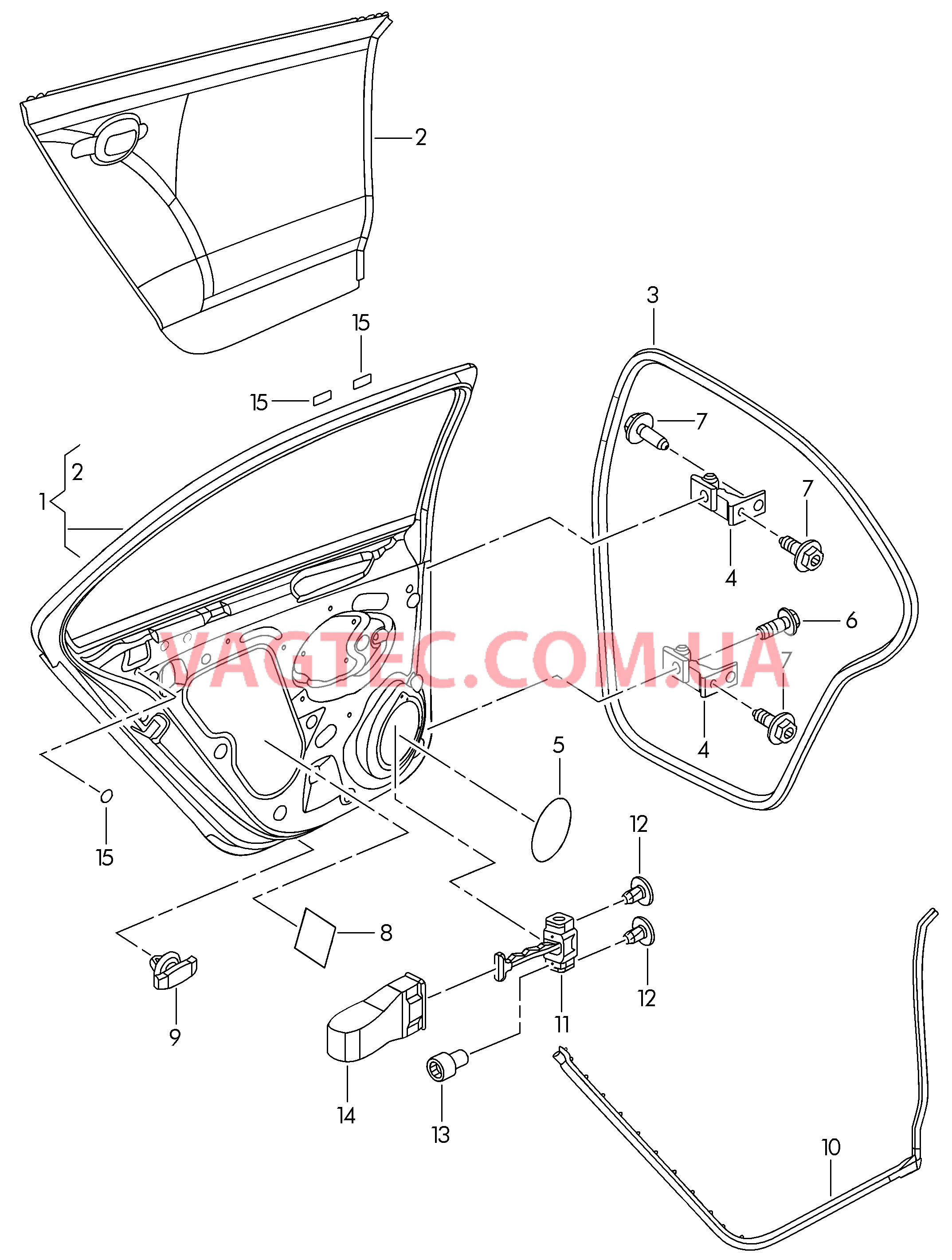 Двери Петля двери Уплотнитель двери  для VOLKSWAGEN Jetta 2013-1