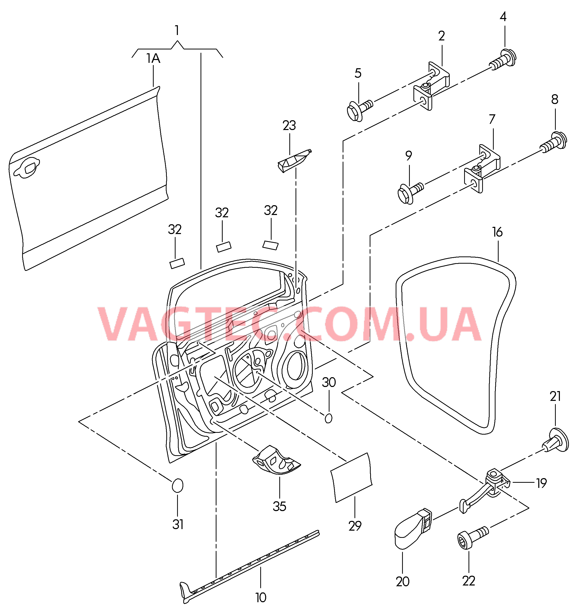 Двери Петля двери Уплотнитель двери  для VOLKSWAGEN Jetta 2013-1