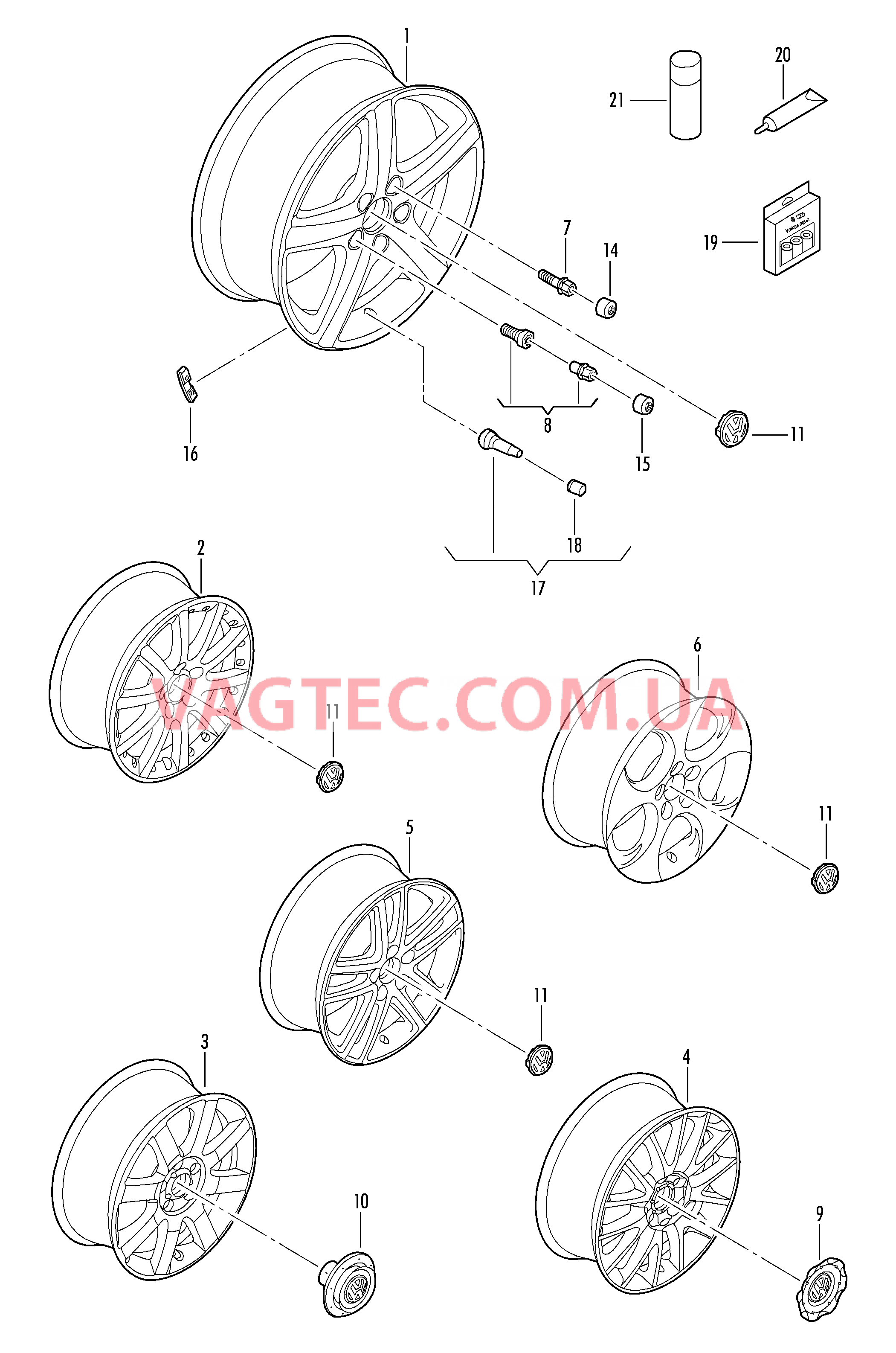  VW JETTA Алюминиевый диск  VW JETTA Колпак колеса  VW JETTA Балансировочный груз (самоклеящийся)  для VOLKSWAGEN Jetta 2006