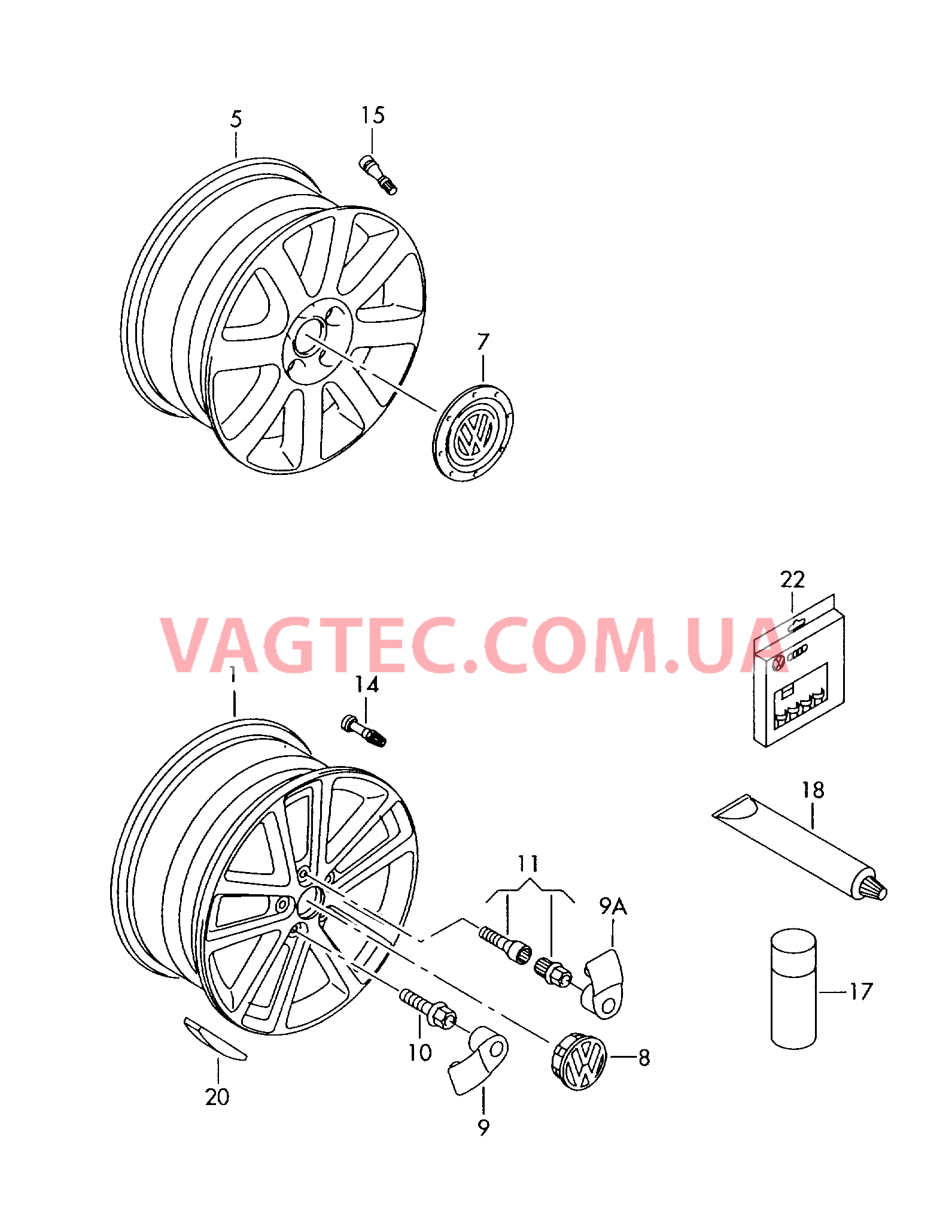  VW JETTA Алюминиевый диск  VW JETTA Колпак колеса  VW JETTA Балансировочный груз (самоклеящийся)  для VOLKSWAGEN Jetta 2006