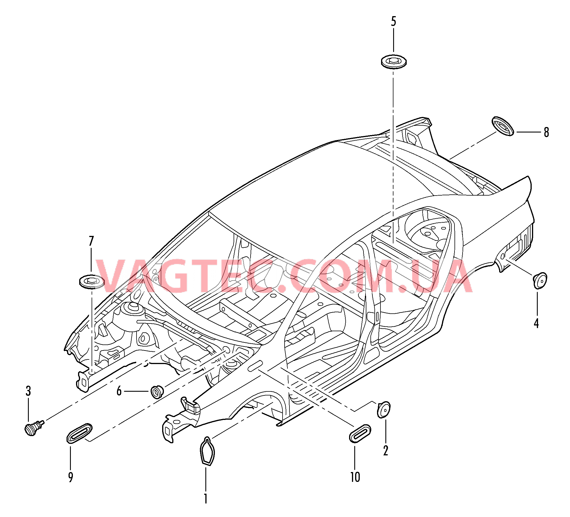 Заглушка Кузов  для VOLKSWAGEN Jetta 2006-1