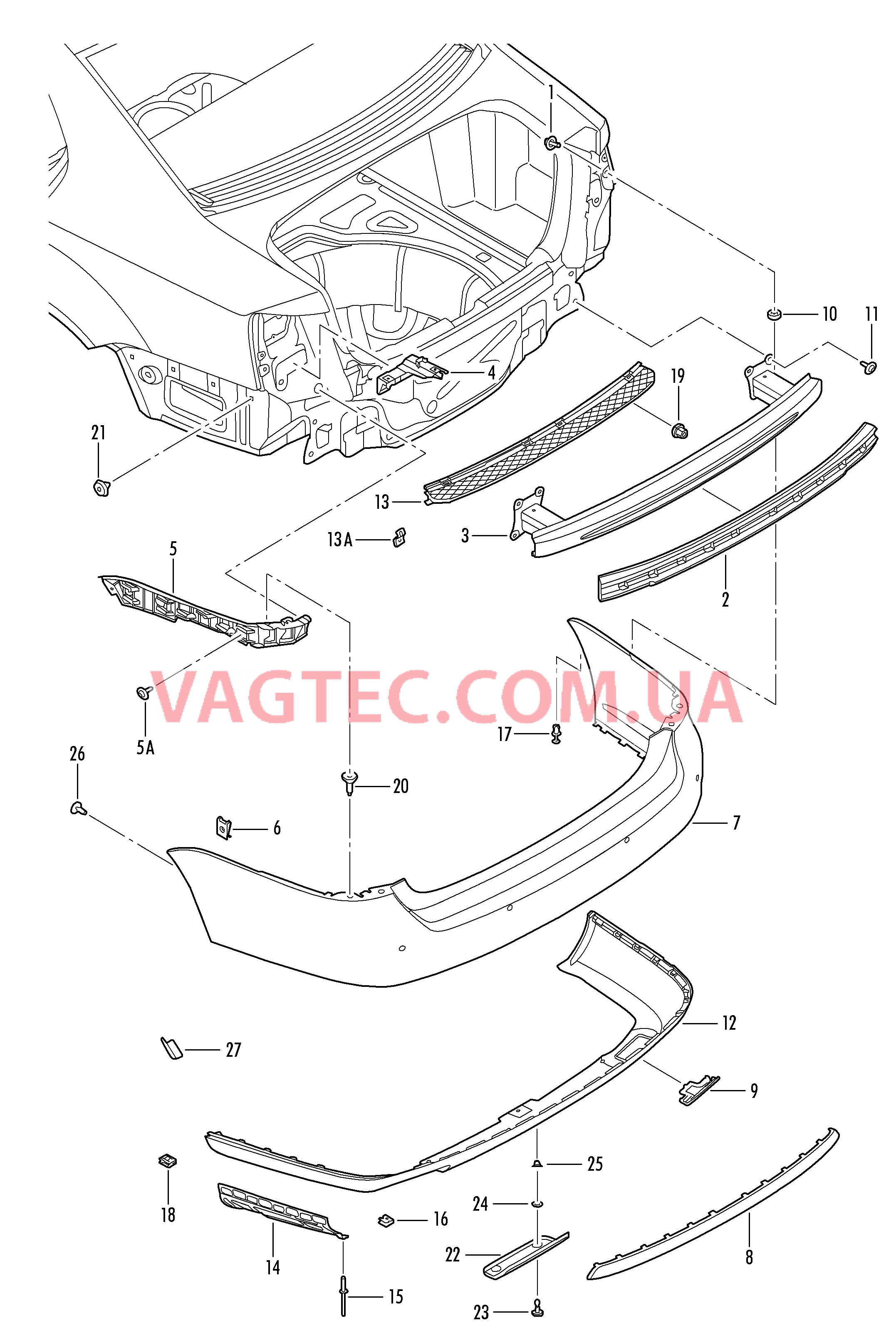 Бампер  для VOLKSWAGEN Jetta 2009-1