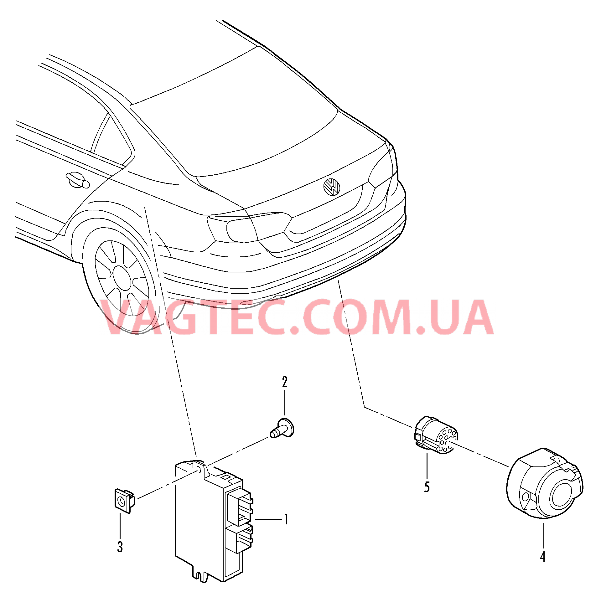 Электрические детали для прицепа  для VOLKSWAGEN Jetta 2012