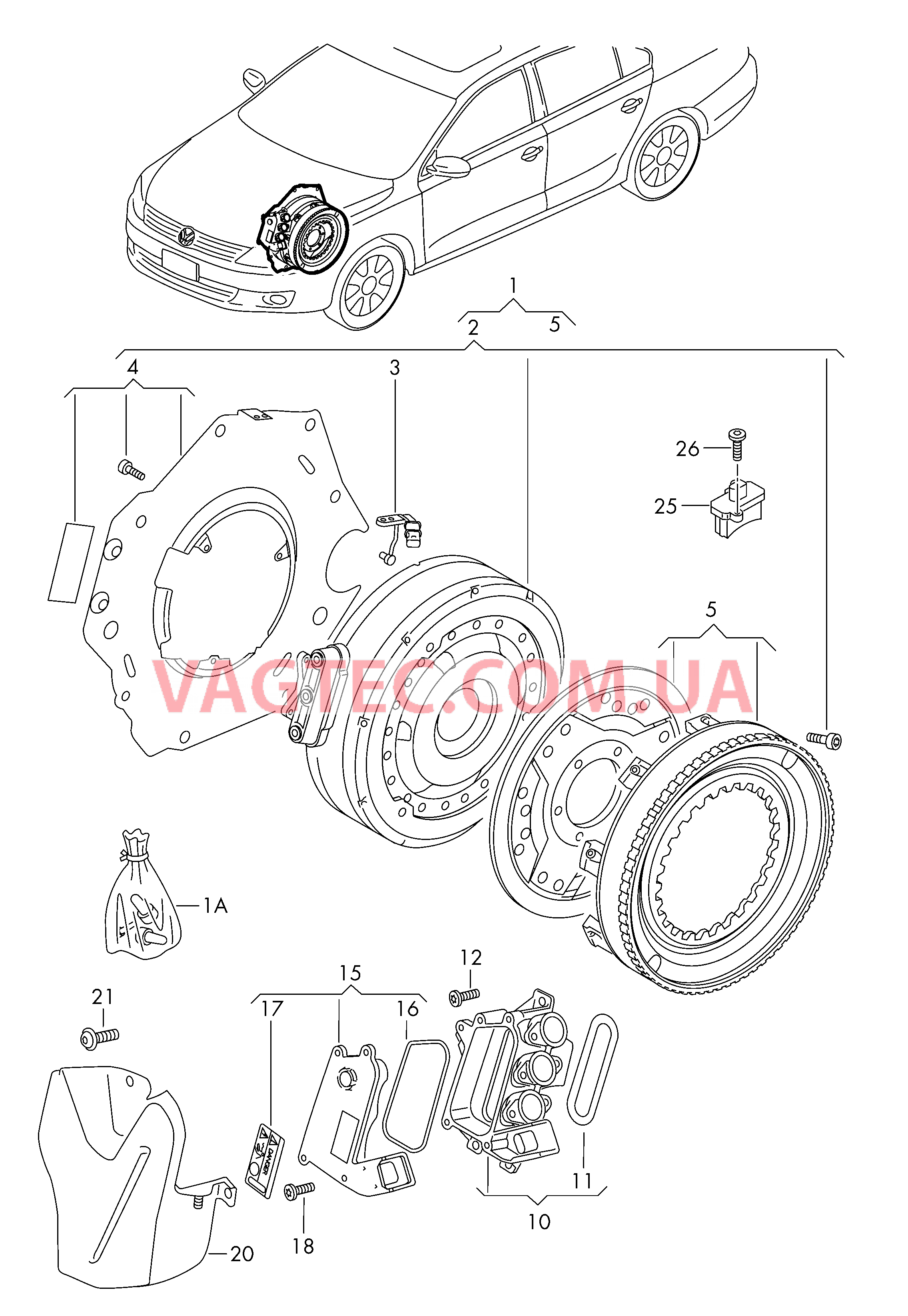 Тяговый электродвигатель  для VOLKSWAGEN Jetta 2013-1