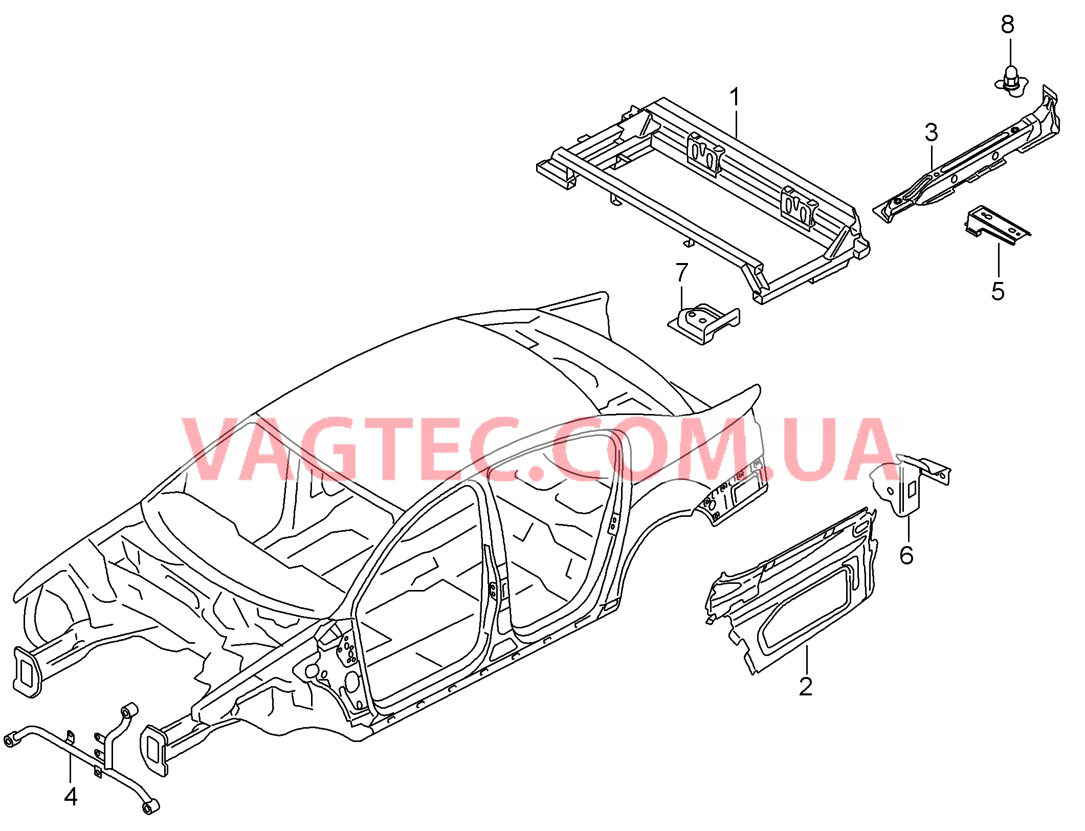 Дополнительный усилитель Кузов  для VOLKSWAGEN Jetta 2017-2