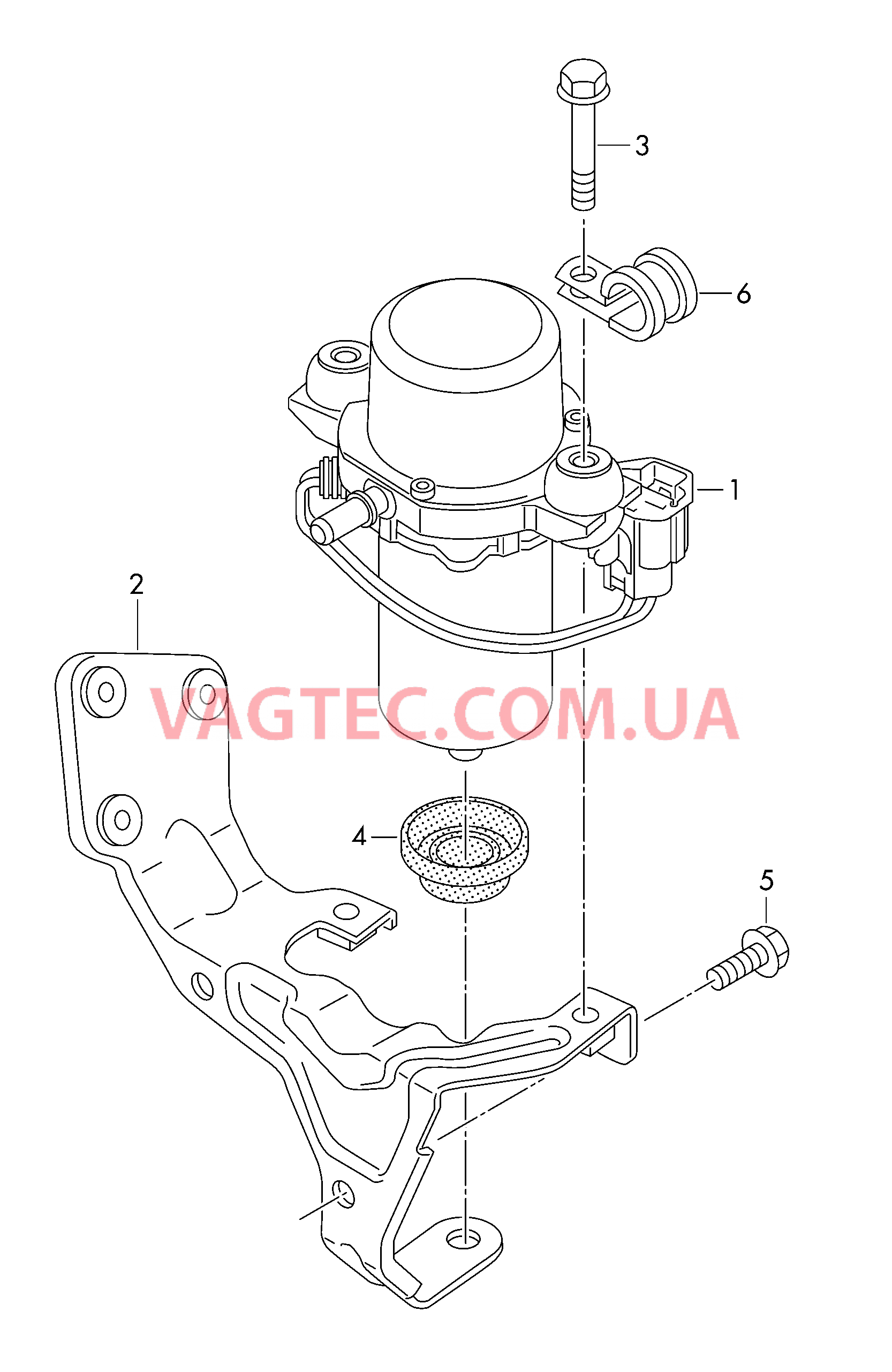 Эл. вакуумный насос тормозной системы  Крепёжные детали  для VOLKSWAGEN Jetta 2019-2