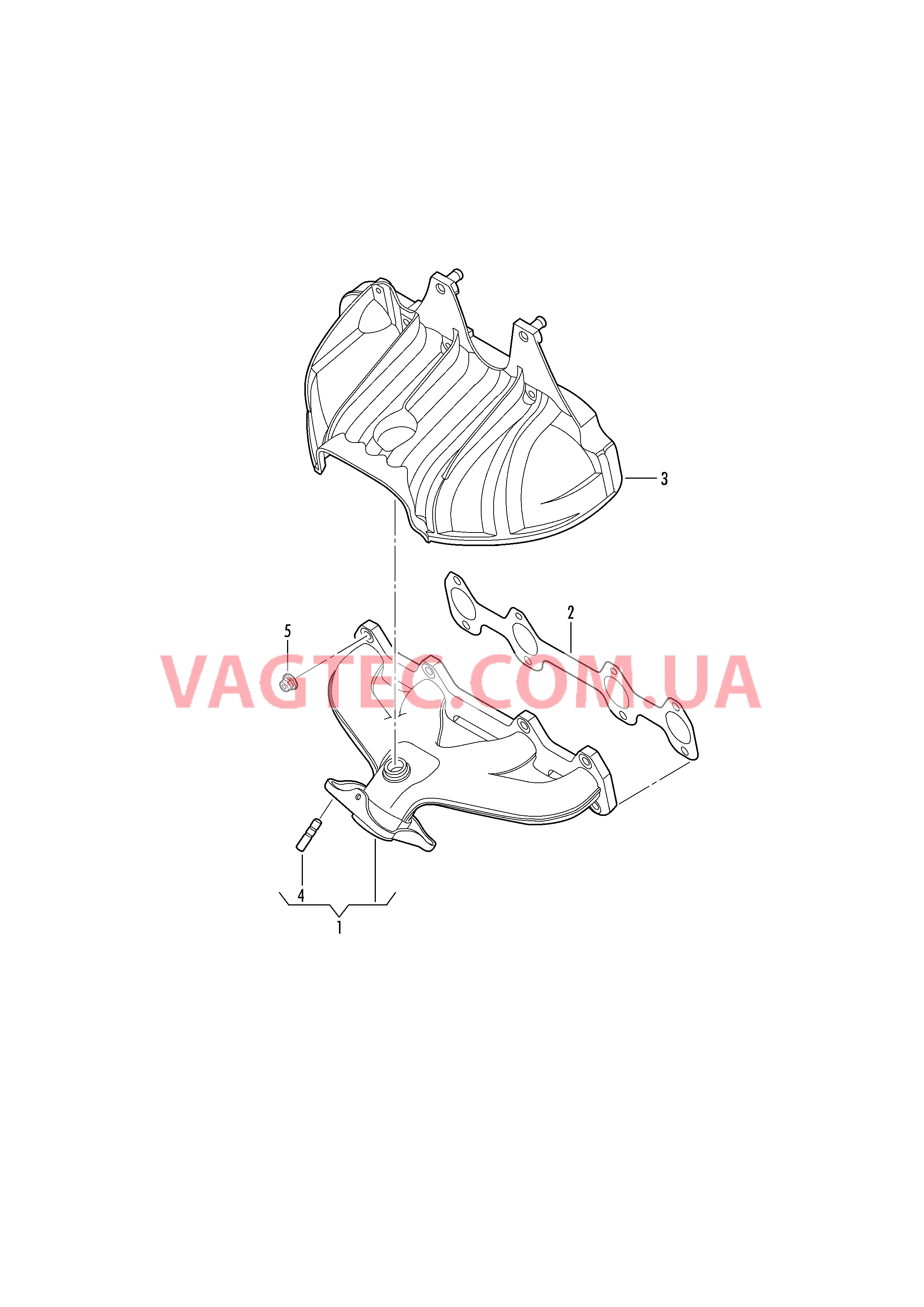 Выпускной коллектор  для VOLKSWAGEN Jetta 2017-2