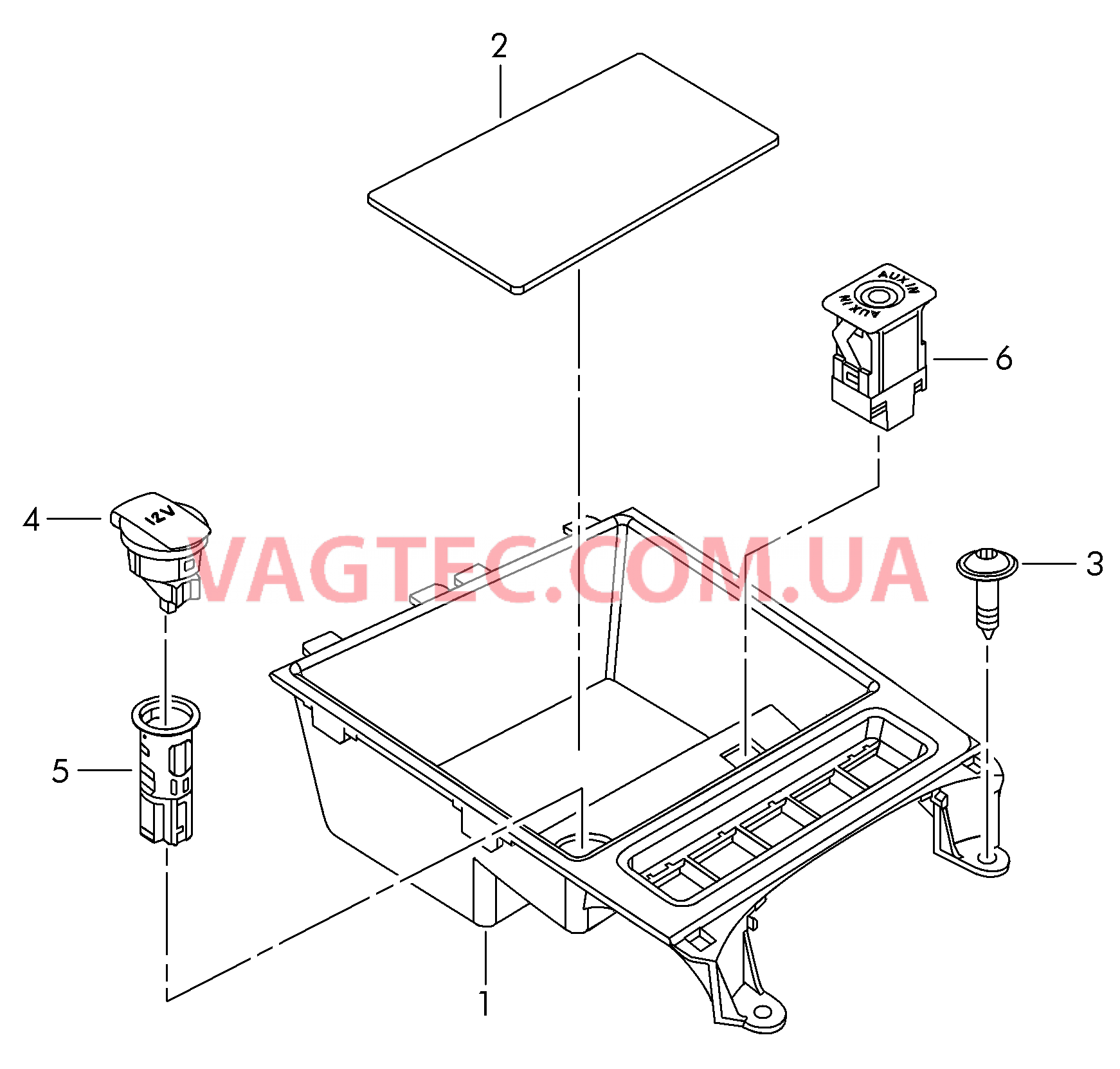 Вещевое отделение  для VOLKSWAGEN Jetta 2012