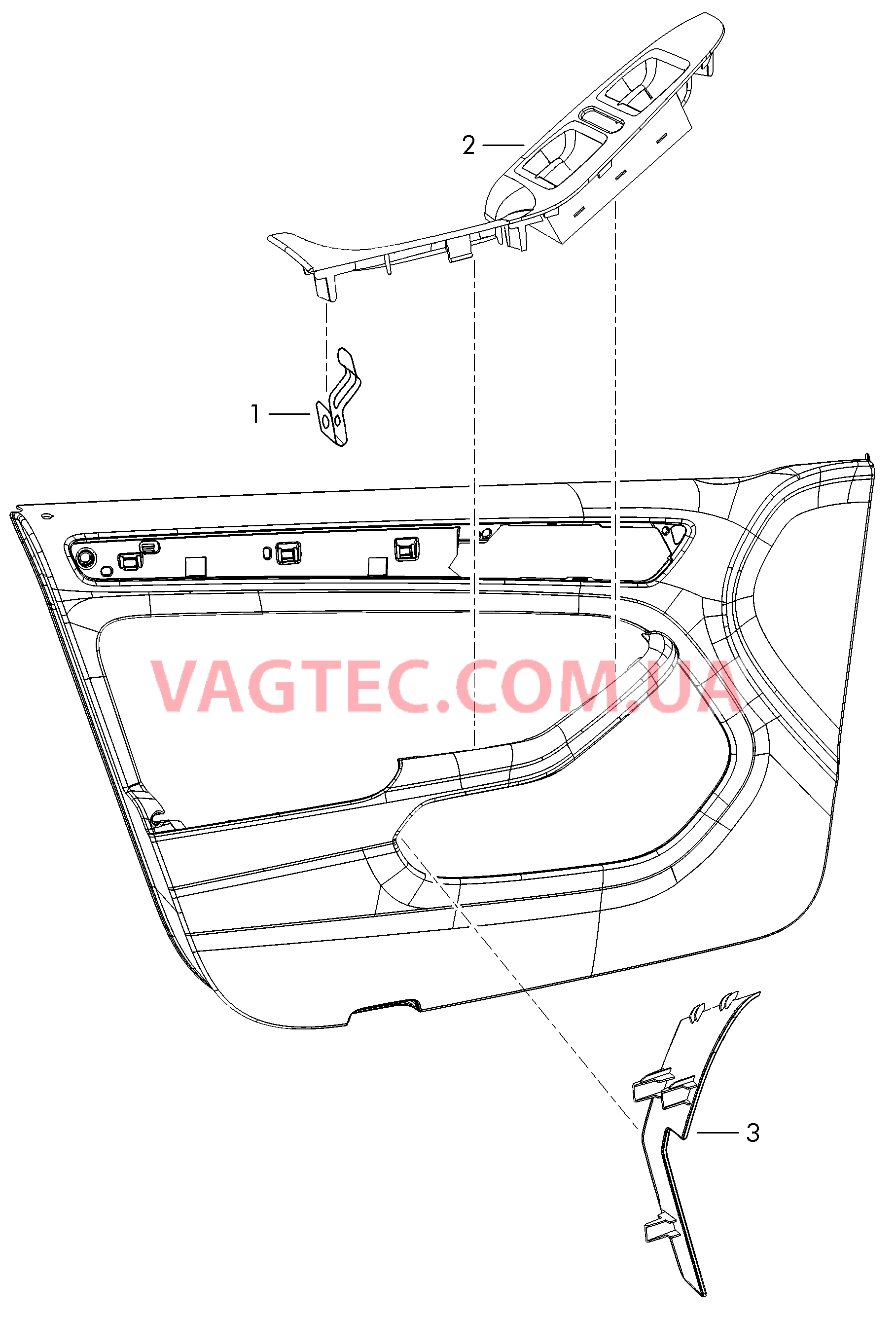 Выключатель освещения, дверн.  для VOLKSWAGEN Jetta 2014-2