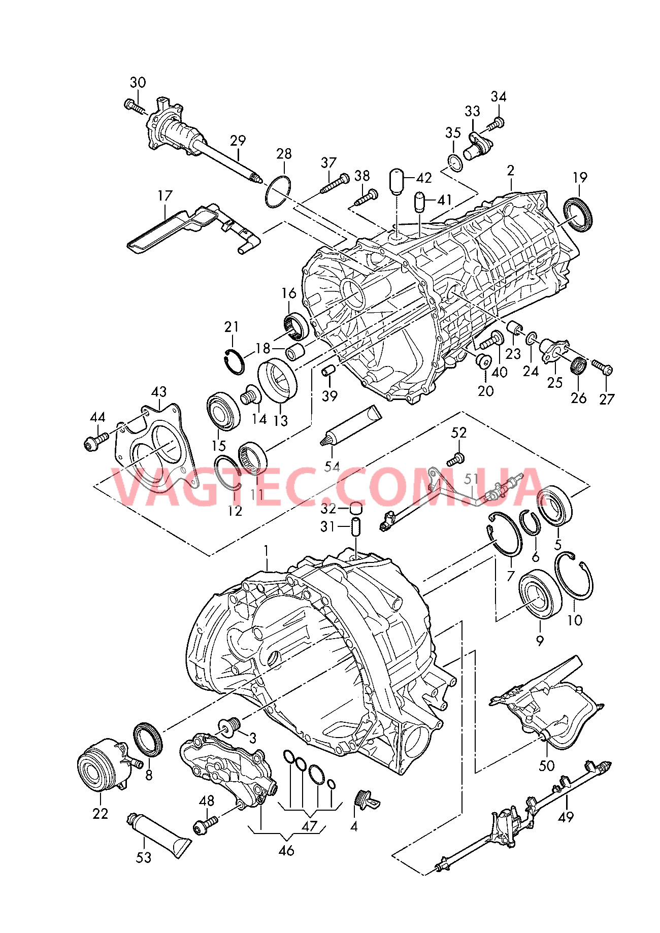 Картер коробки передач 6-ступ. механическая КП  для AUDI A4 2019