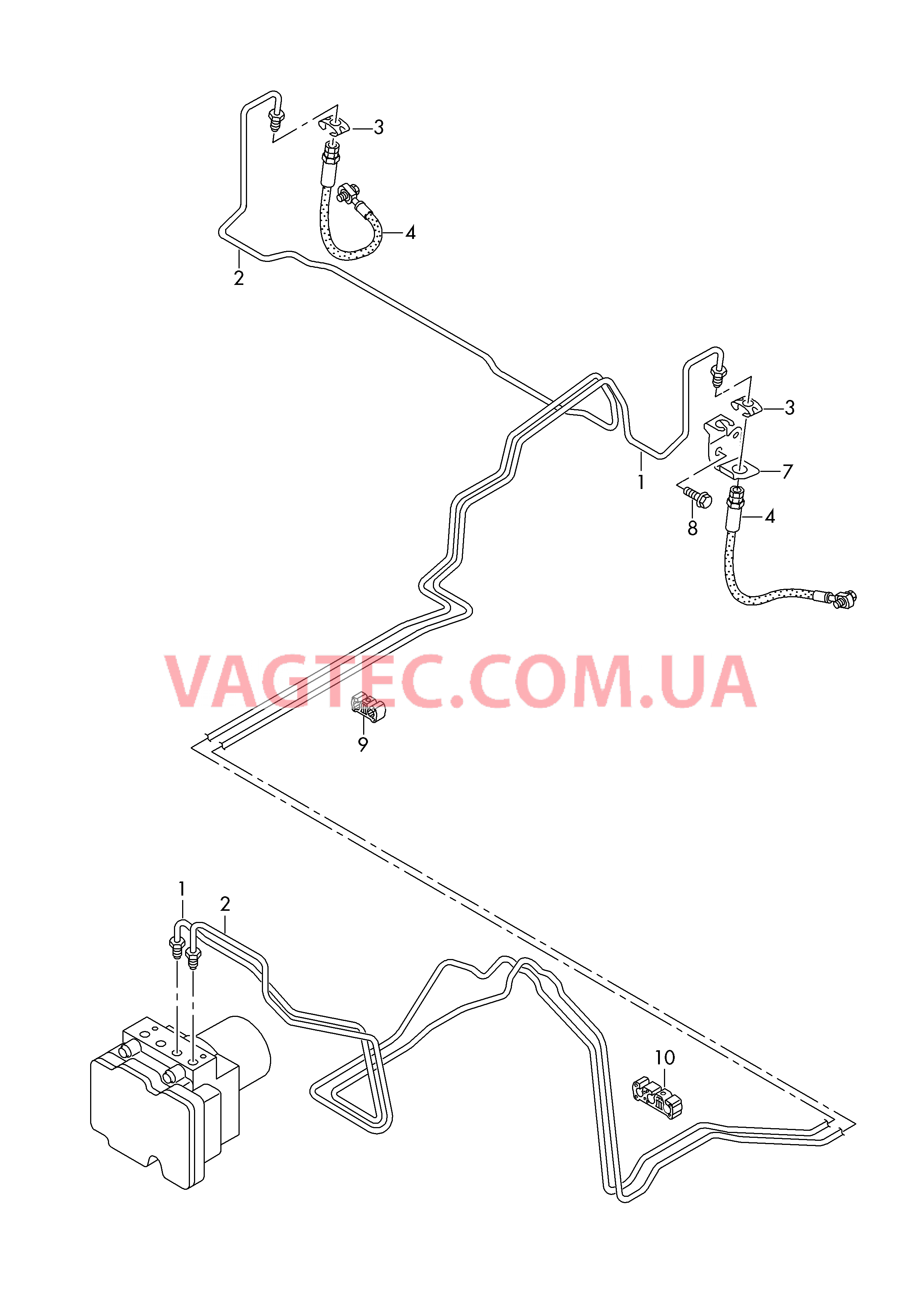 Тормозная трубка Тормозной шланг  для AUDI Q5 2019