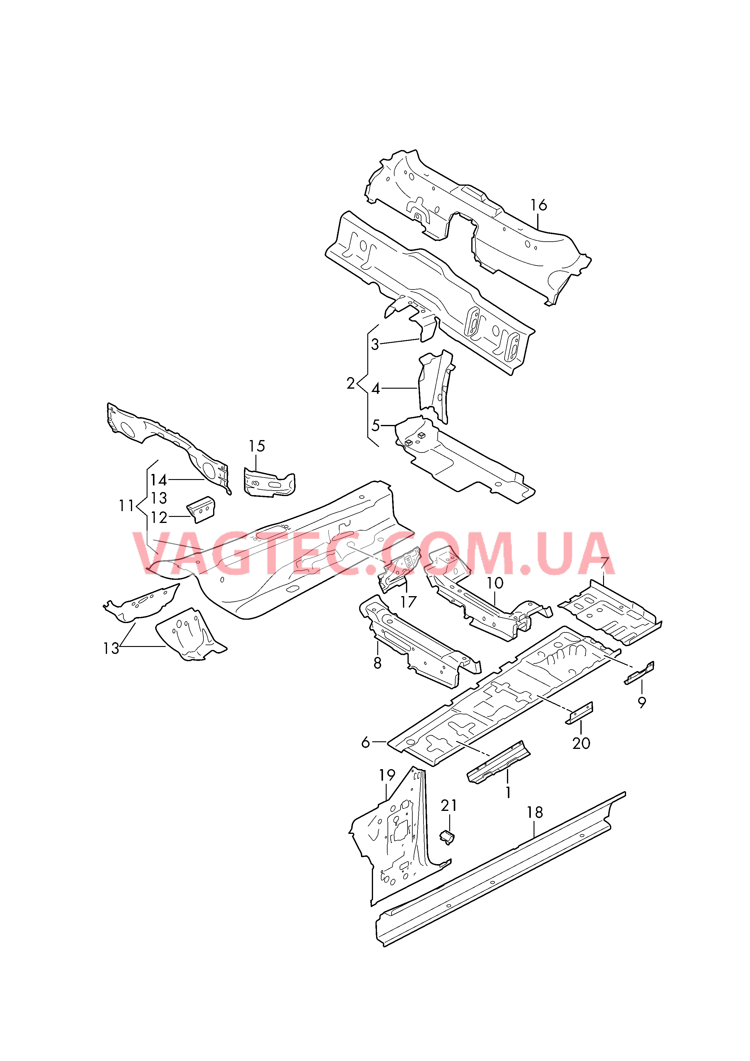 Детали нижней части кузова  для AUDI RS5C 2019