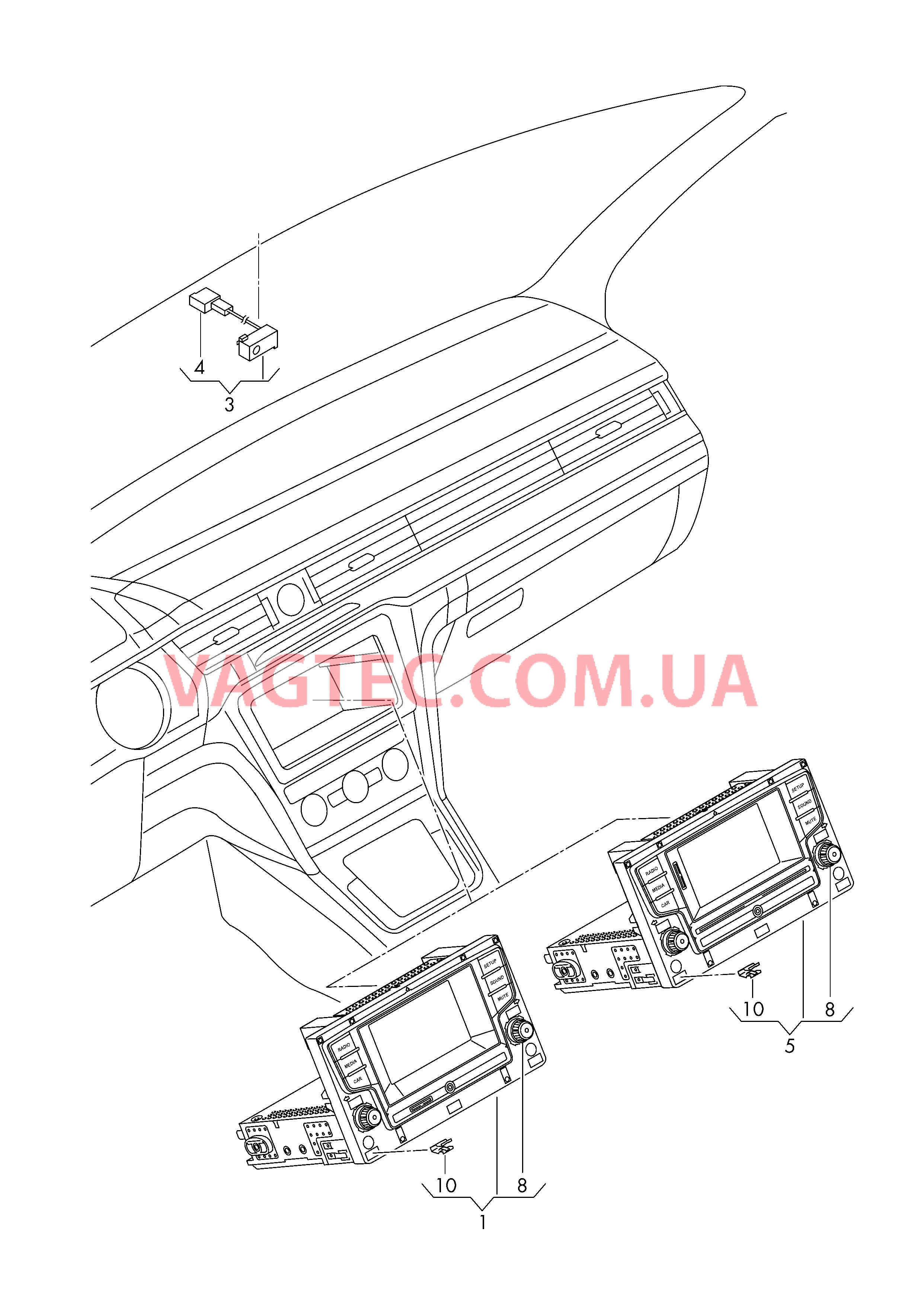 Панель управления и индикации  D             >> - 29.05.2017 для VOLKSWAGEN Passat 2018-1