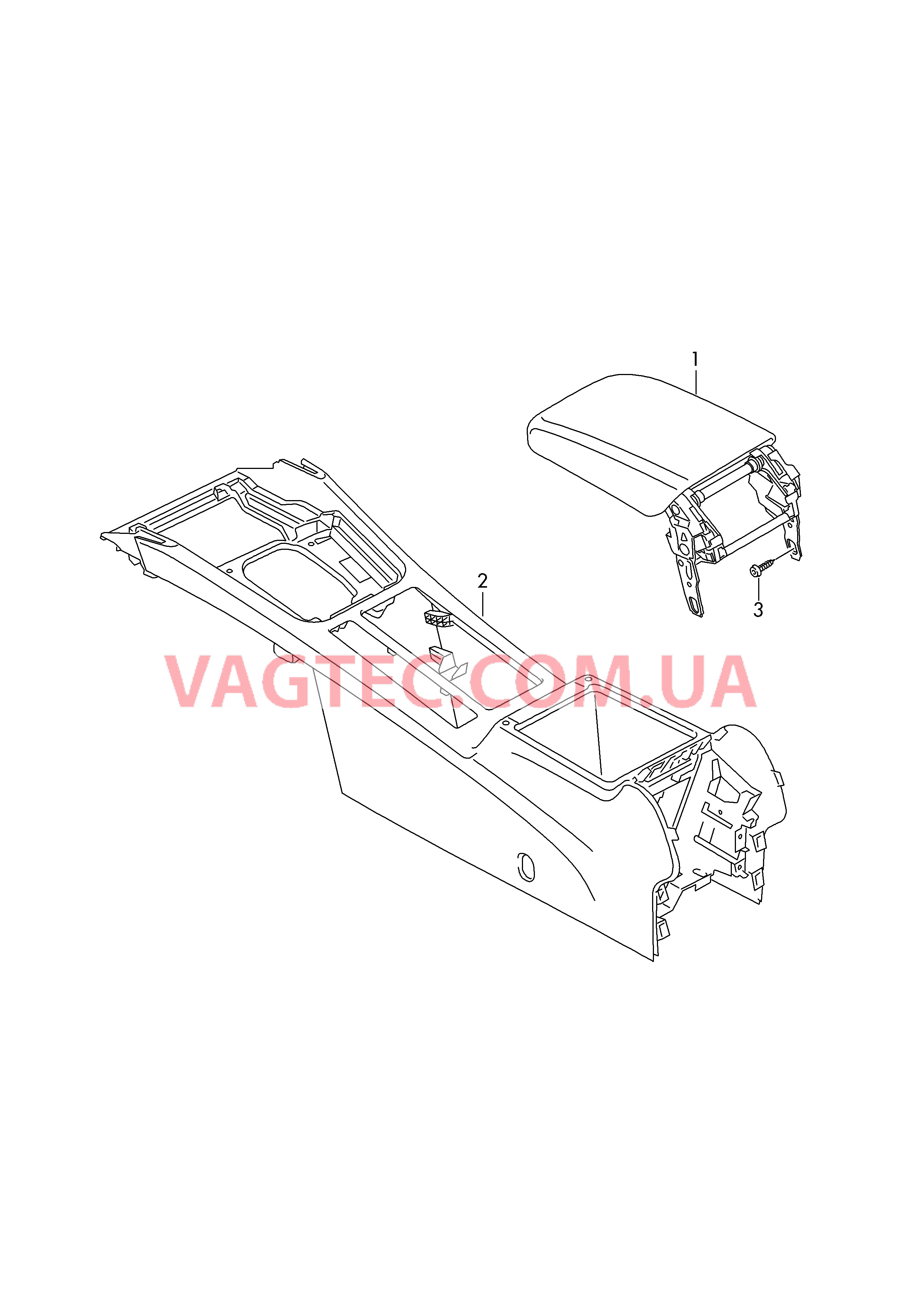 Подлокотник, центральный  для VOLKSWAGEN Passat 2018-1