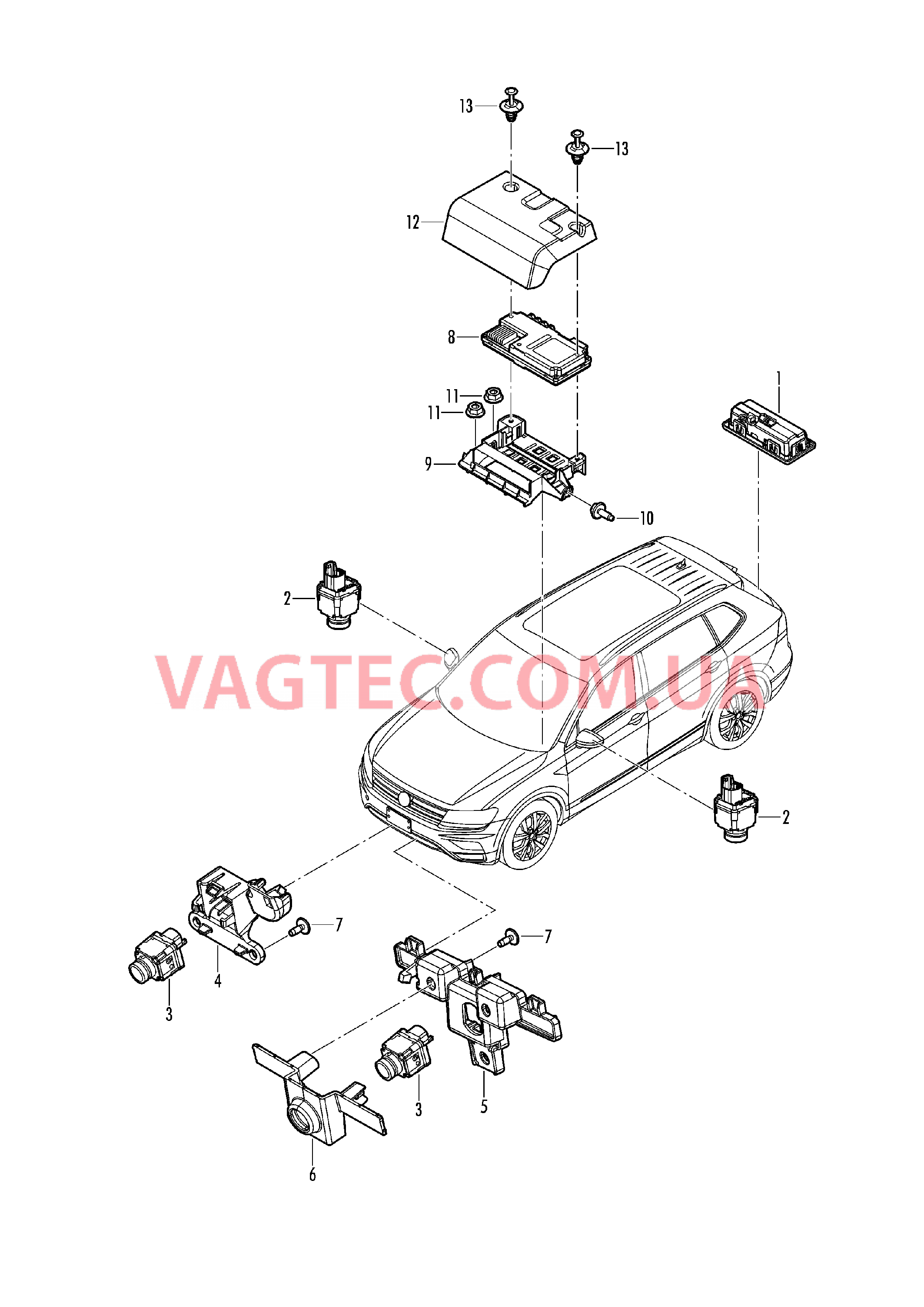 Камера  для VOLKSWAGEN TIGL 2019