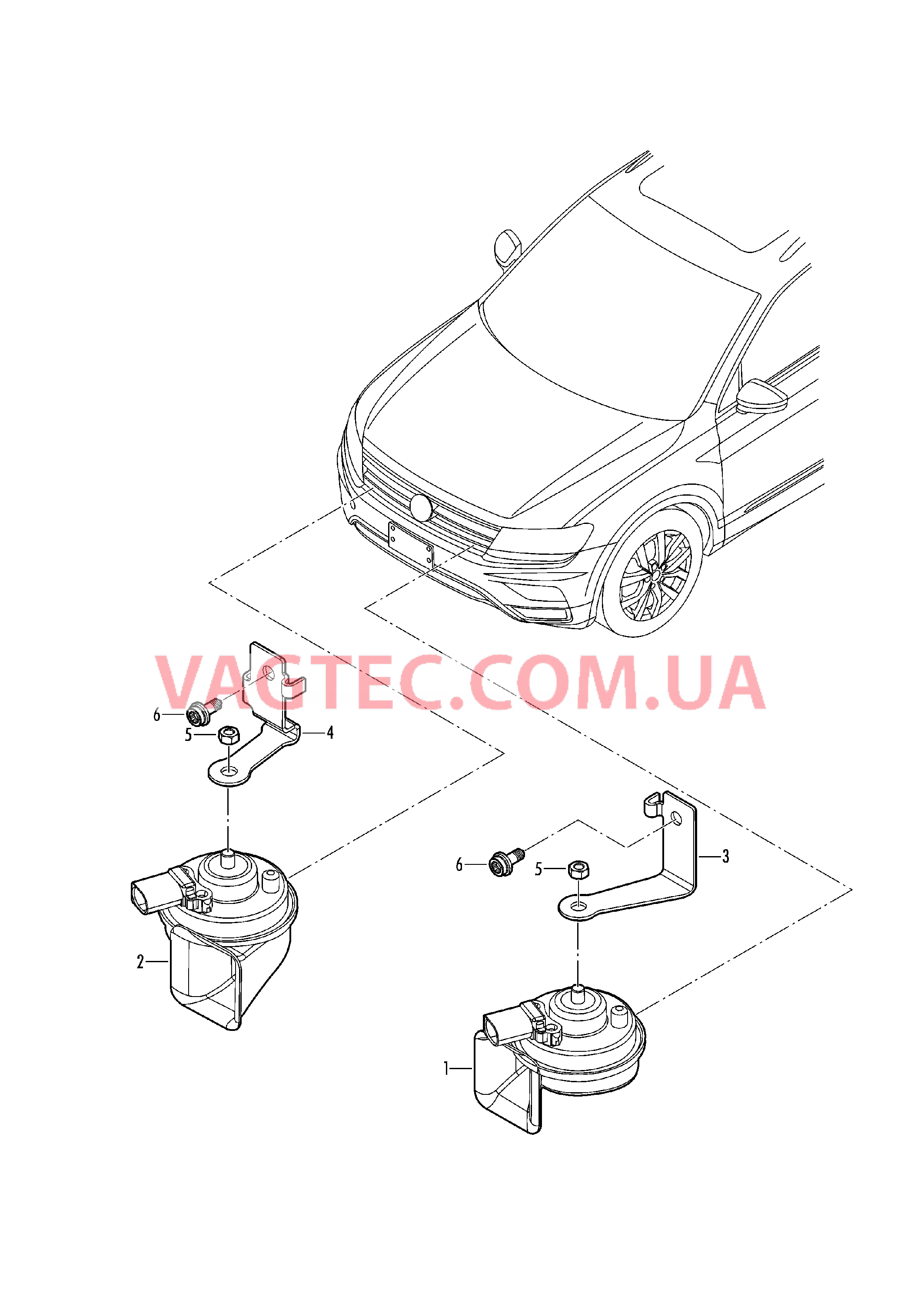 Cигнал звуковой  для VOLKSWAGEN Tiguan 2019