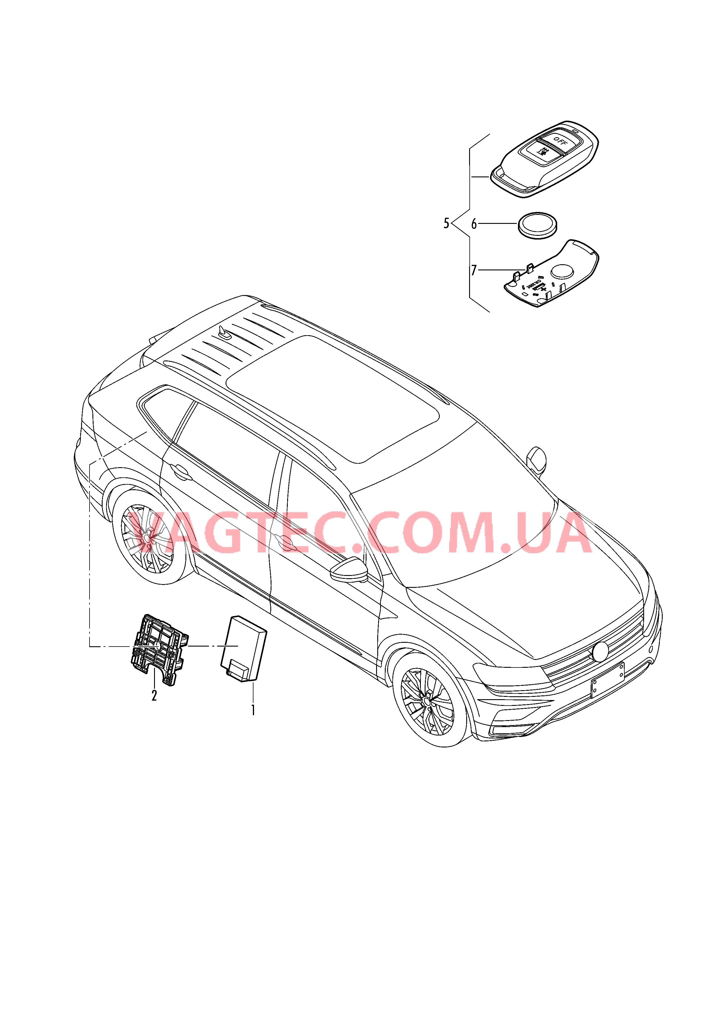 Детали электрич. для автономного отопителя с радиоуправл.  для VOLKSWAGEN Tiguan 2019