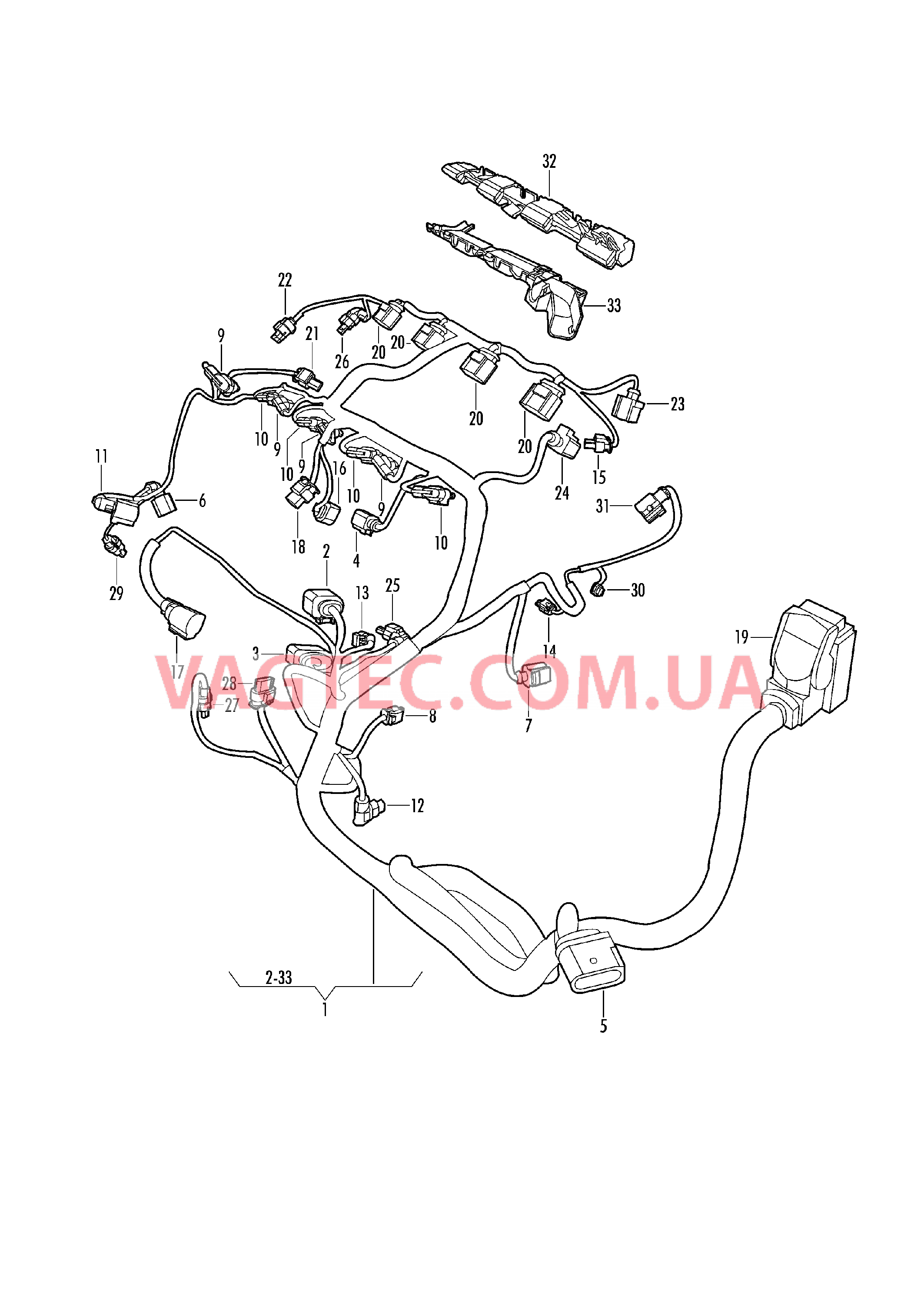 Жгут проводов для двигателя  для VOLKSWAGEN TIGL 2019