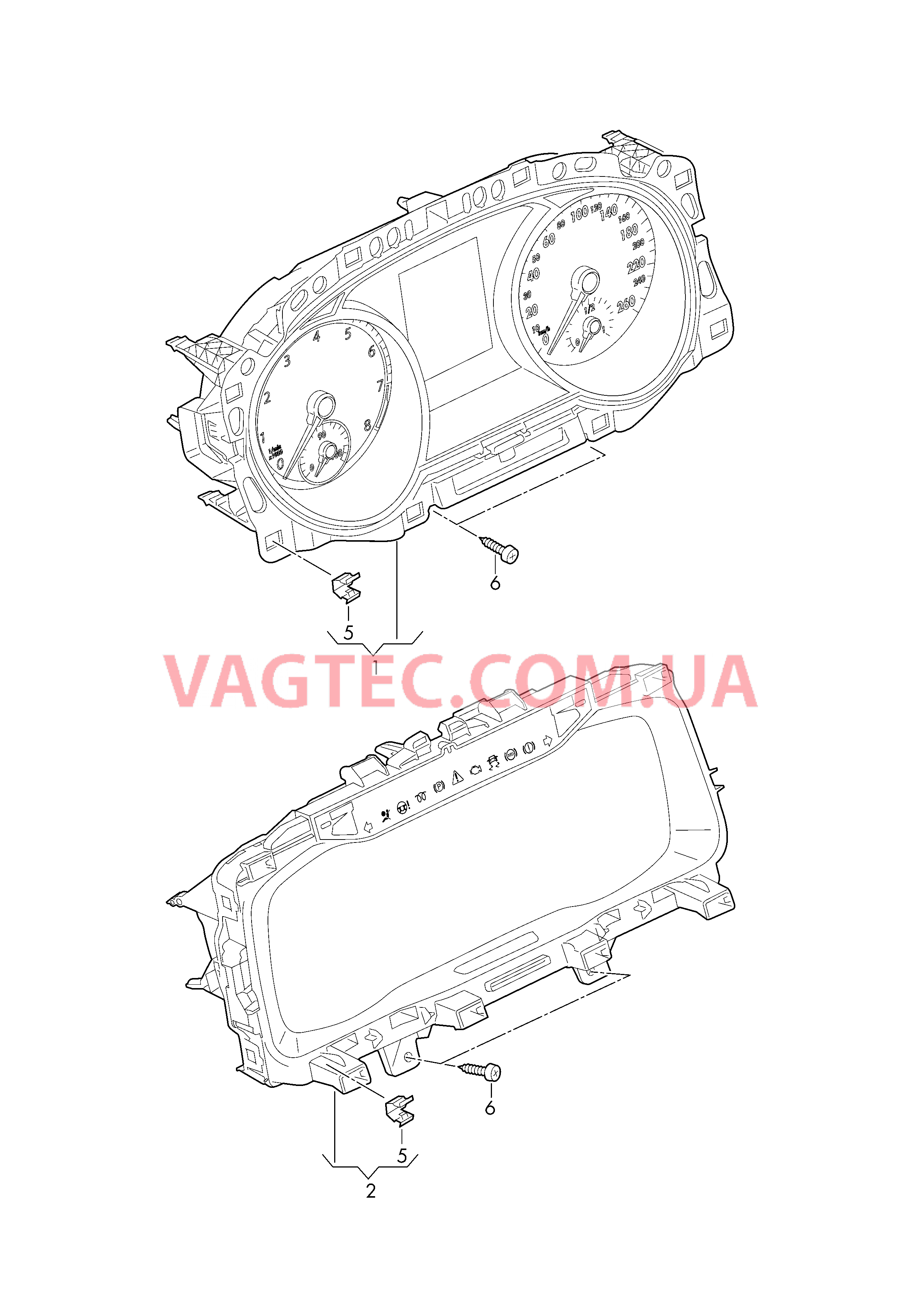 Комбинация приборов  D             >> - 28.05.2017 для VOLKSWAGEN GOLF 2018