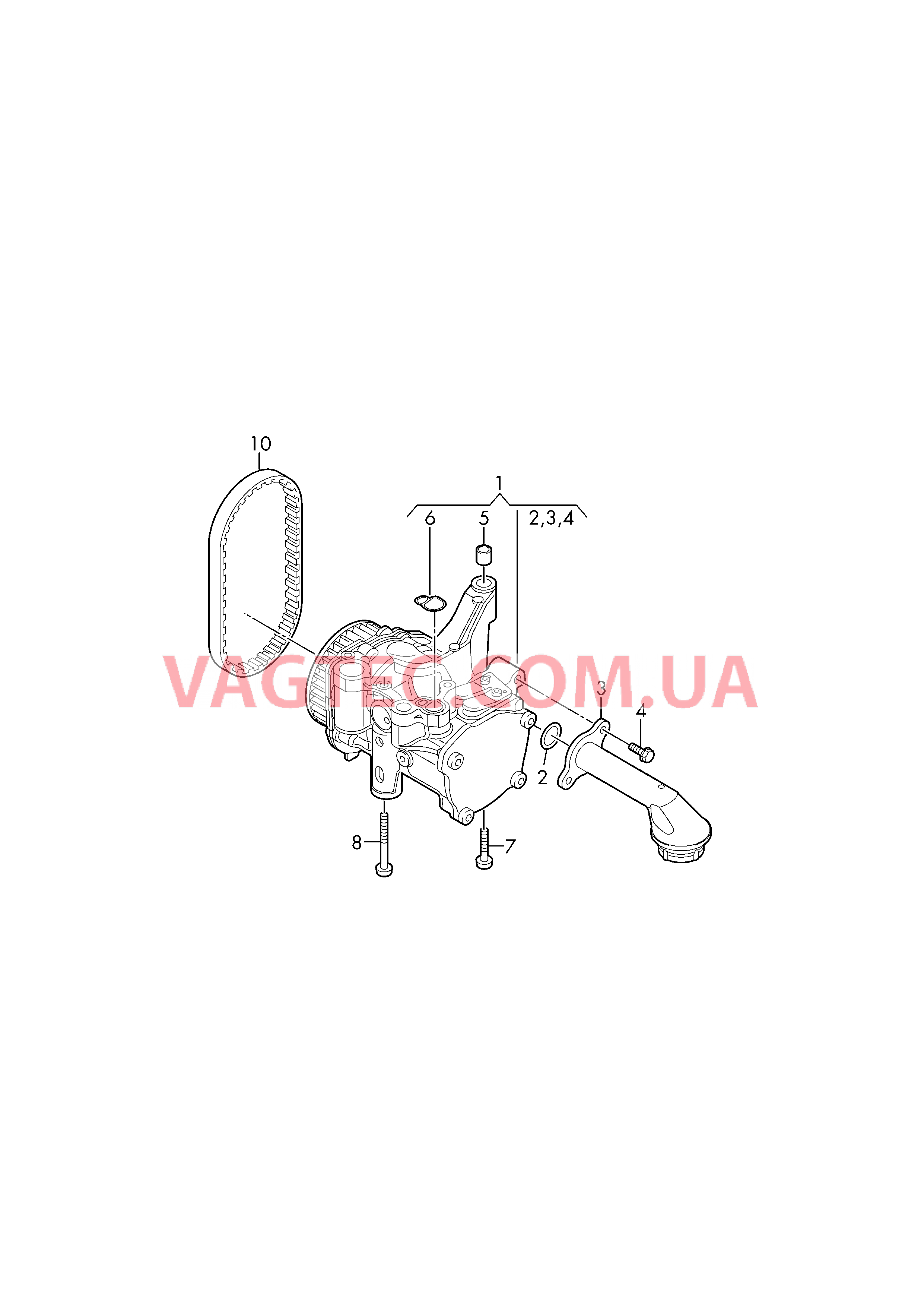 Масляный насос с встроенным вакуумным насосом  для SKODA Octavia 2019
