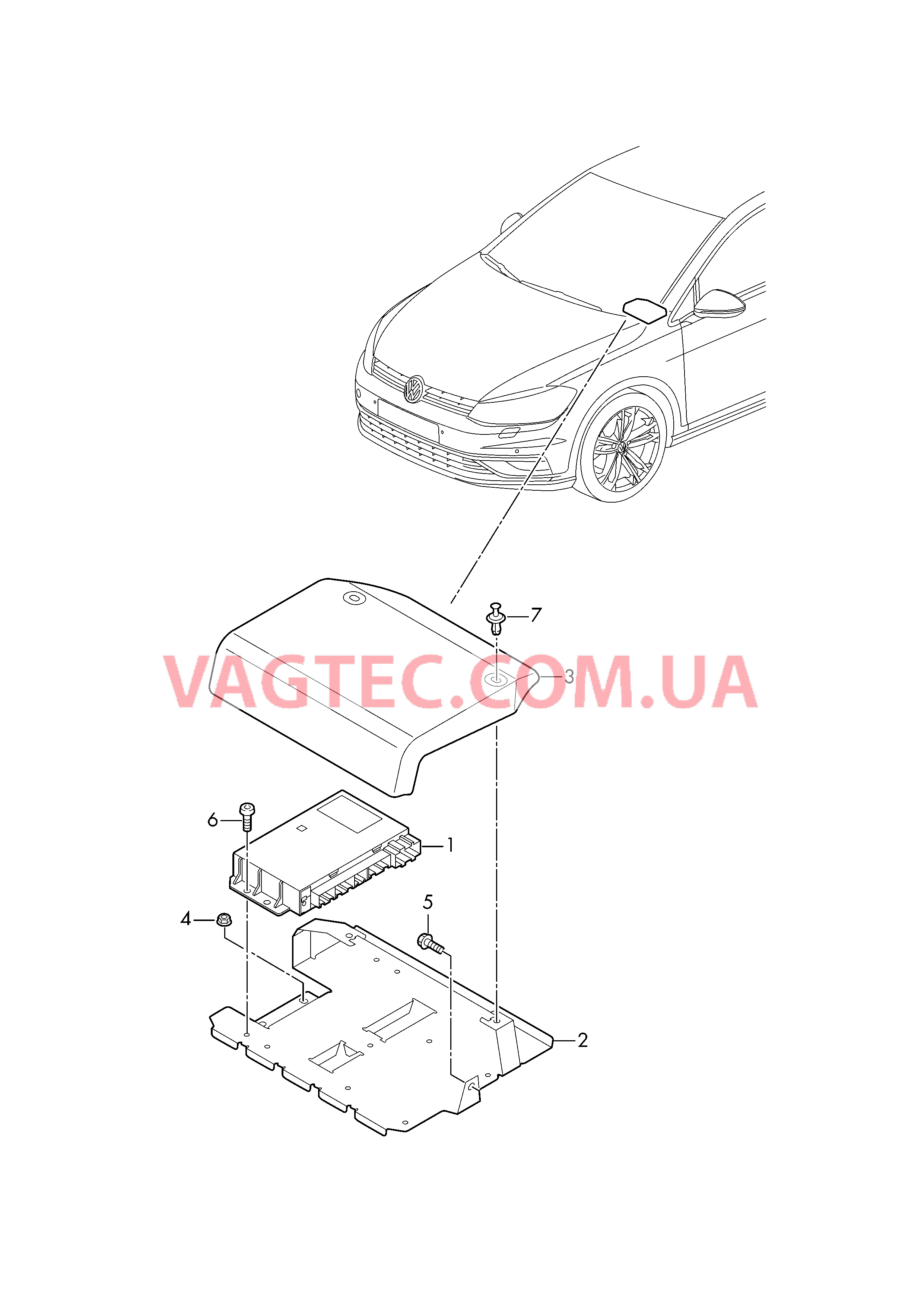 Блок управления для спец.а/м для а/м в спец.комплектации  для VOLKSWAGEN GOLF 2018