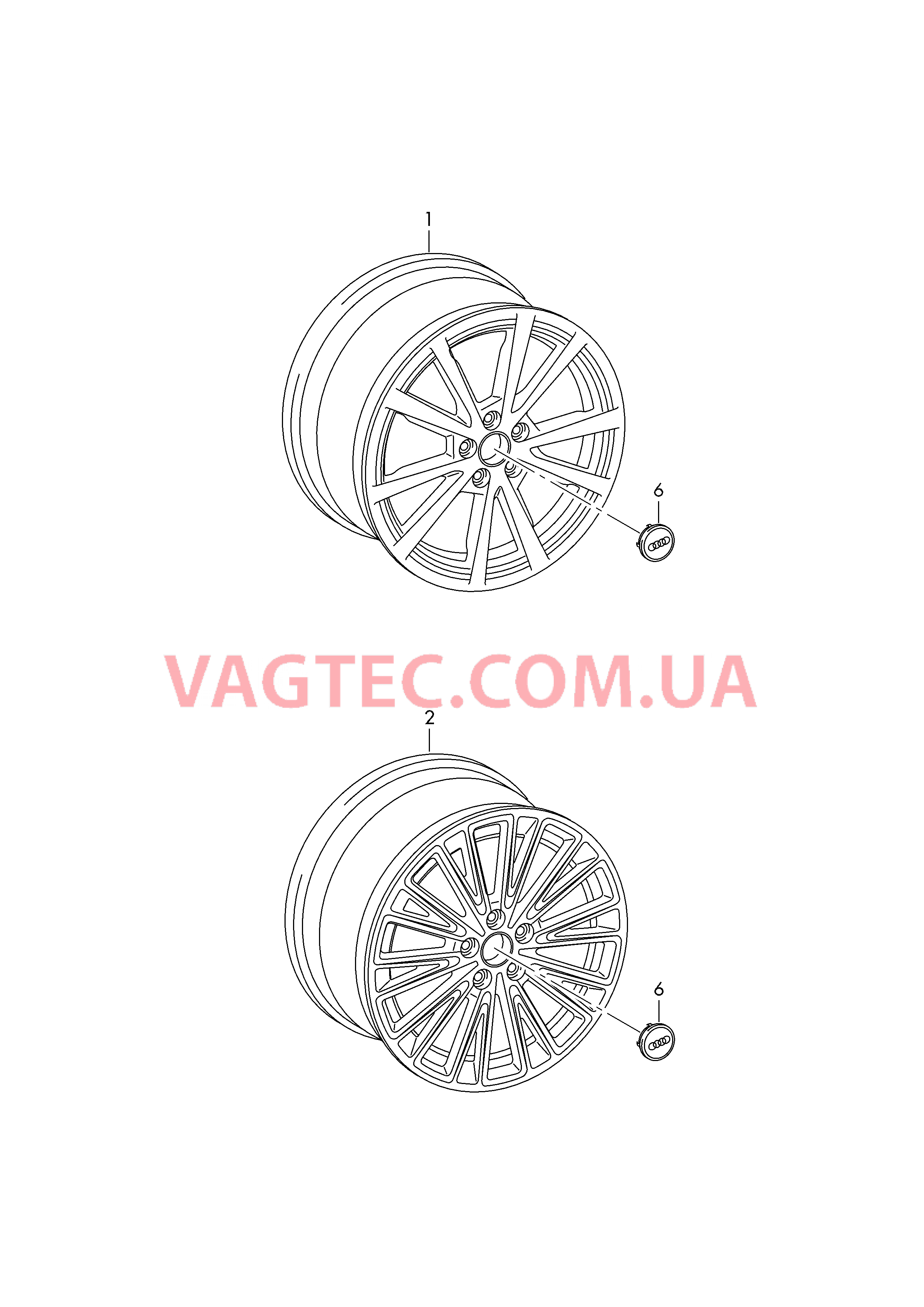 Алюминиевый диск Колпак колеса  для AUDI A8Q 2018