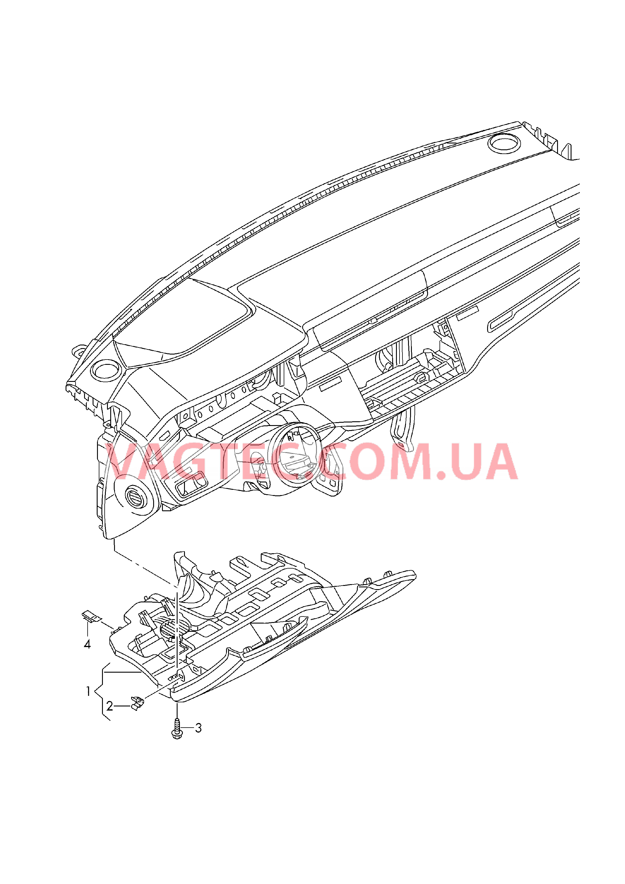 Облицовка передней панели (сторона водителя)  для AUDI A8Q 2019