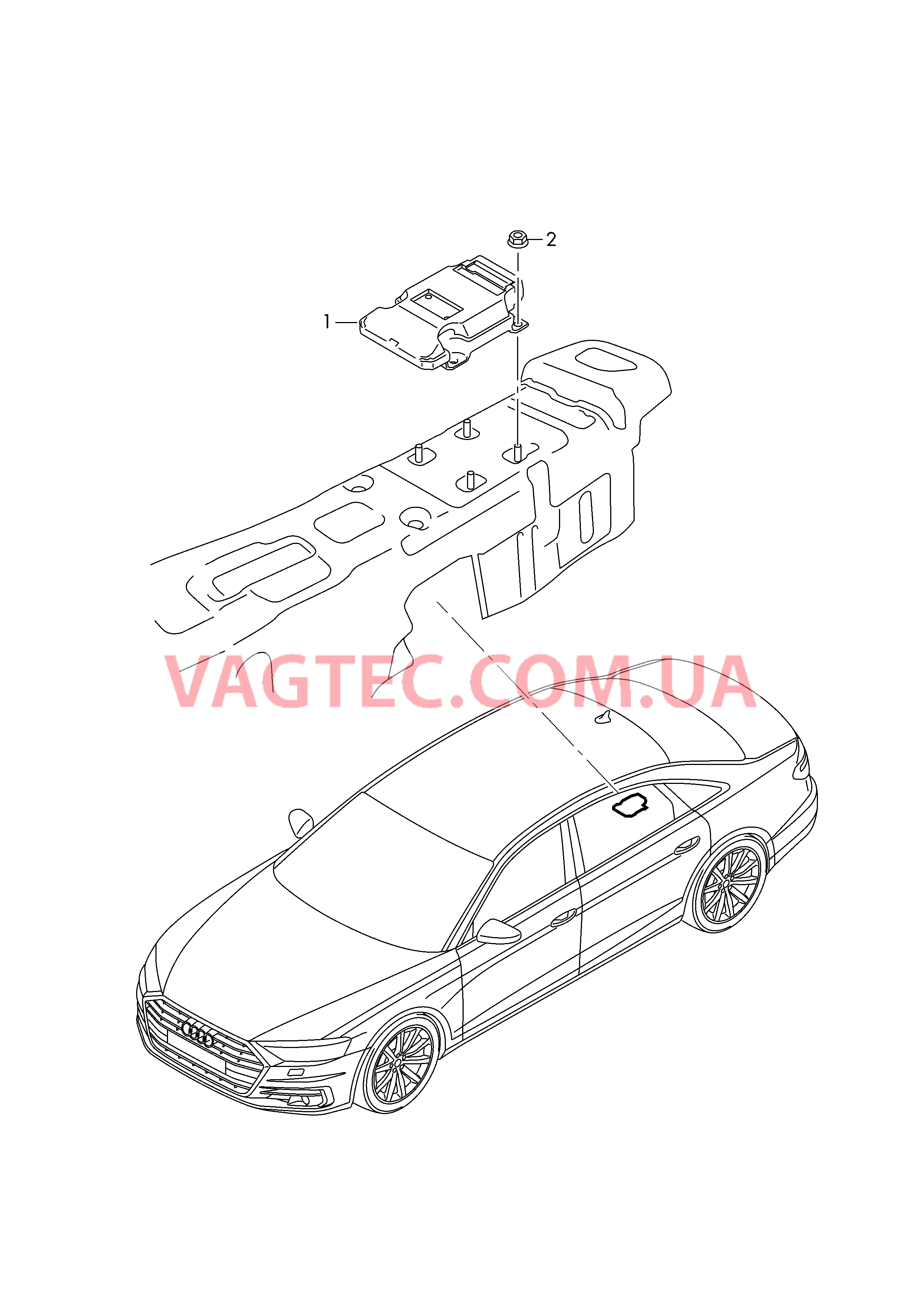 Блок управления ходовой части  для AUDI A8 2019