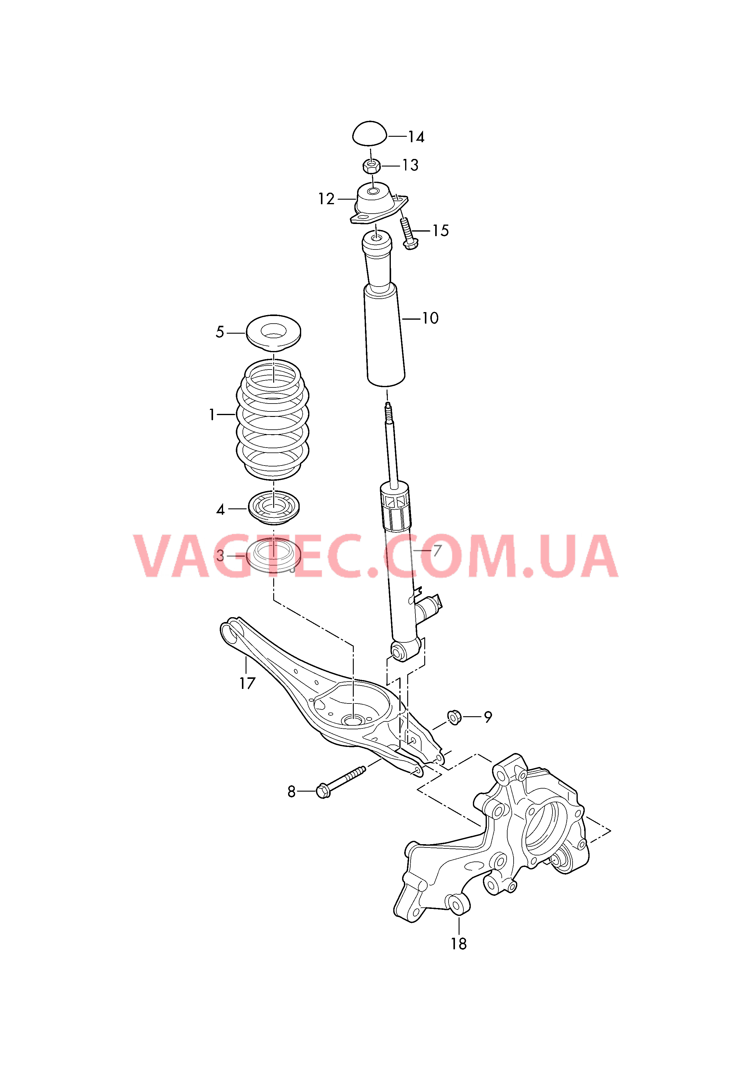 Подвеска Амортизатор для а/м с системой электрон. рег. демпф.спос. амортизаторов     D - 26.06.2017>> для AUDI Q2 2018