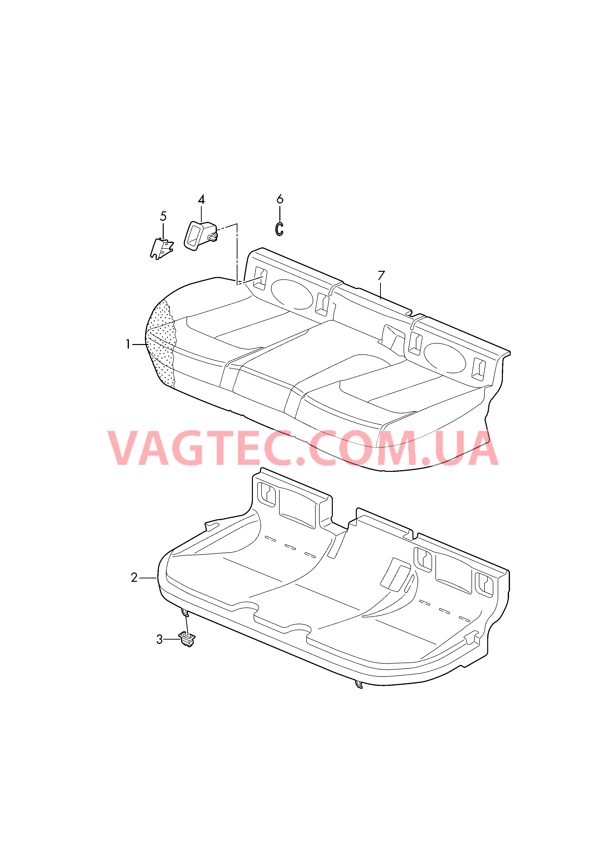 Сиденье  для AUDI Q2 2017