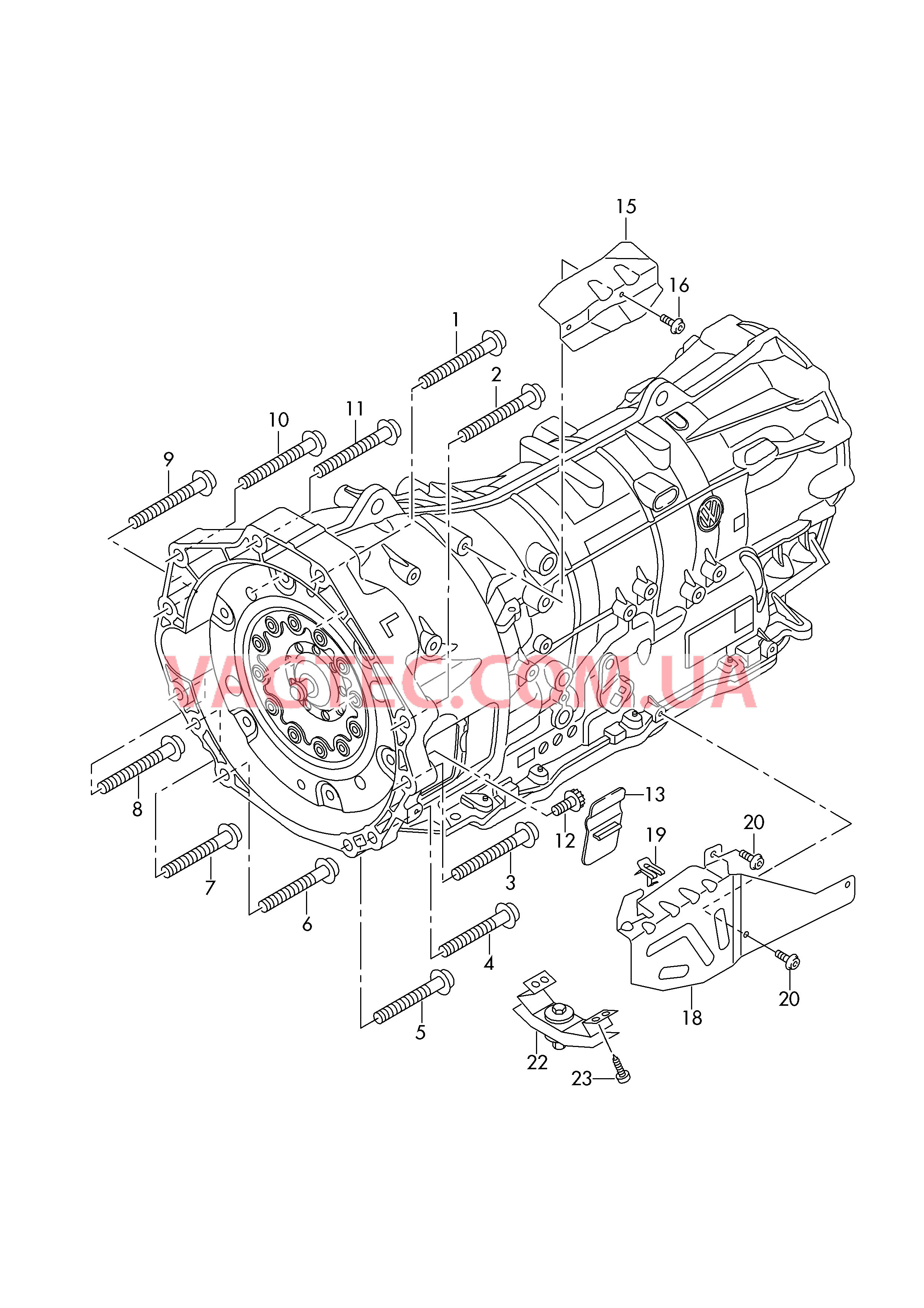 Детали крепления для двигателя и КП  8-ступенчатая АКП для полного привода  для VOLKSWAGEN Amarok 2019