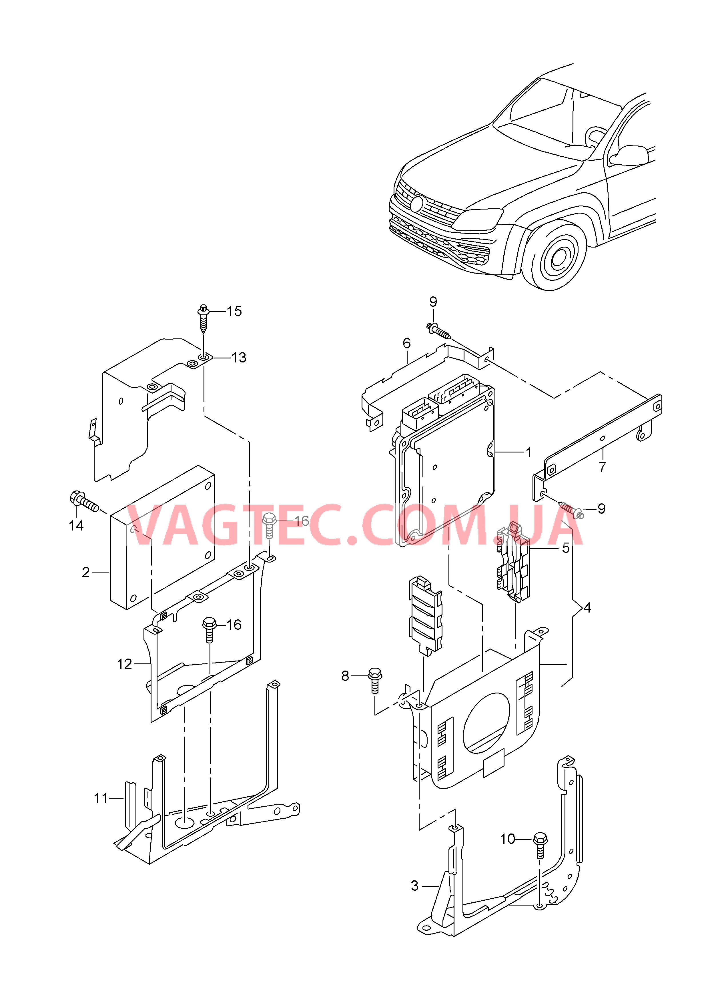 БУ дизельного двигателя Крепёжные детали  для VOLKSWAGEN Amarok 2018