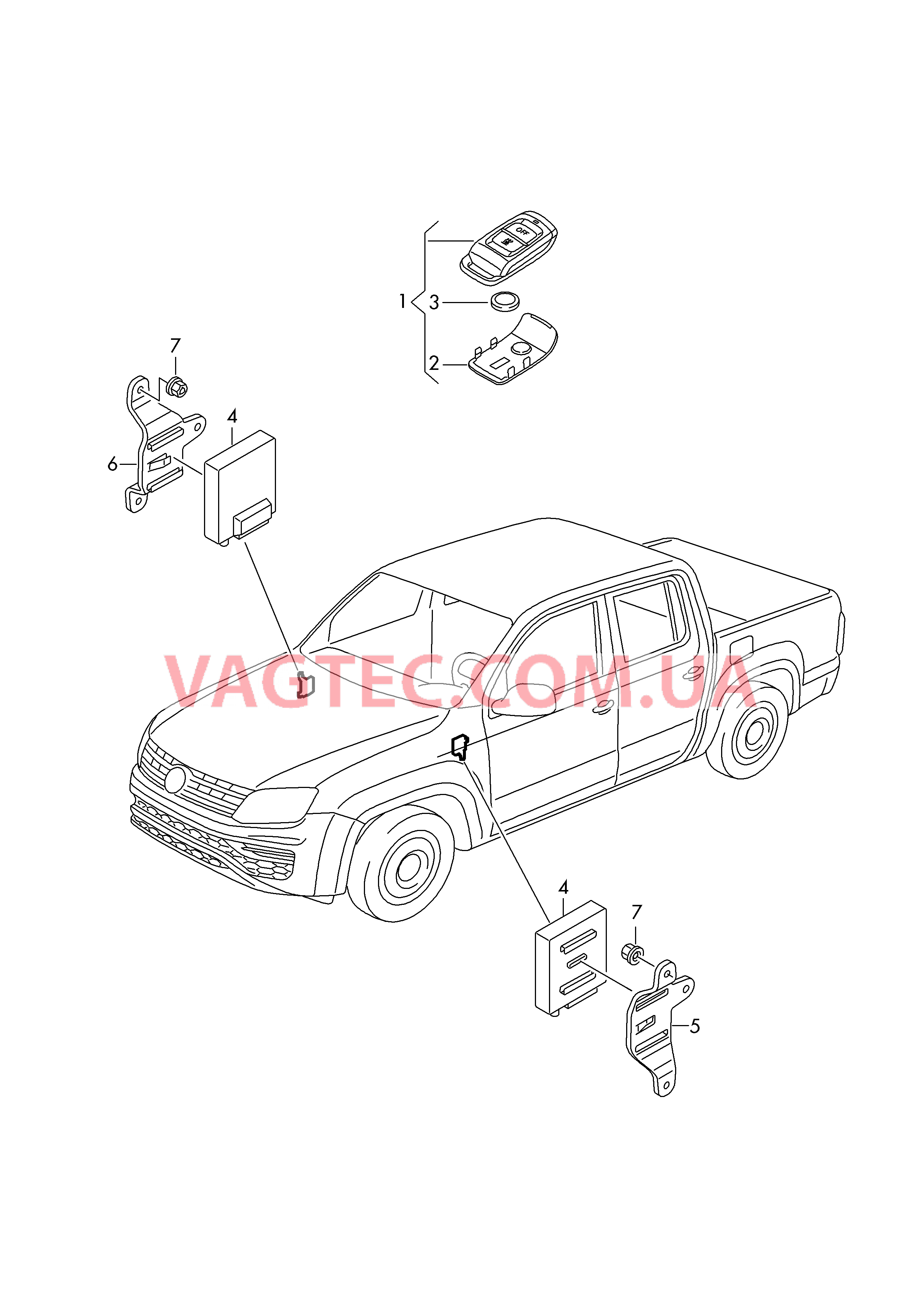 Детали электрич. для автономного отопителя с радиоуправл.  для VOLKSWAGEN Amarok 2018